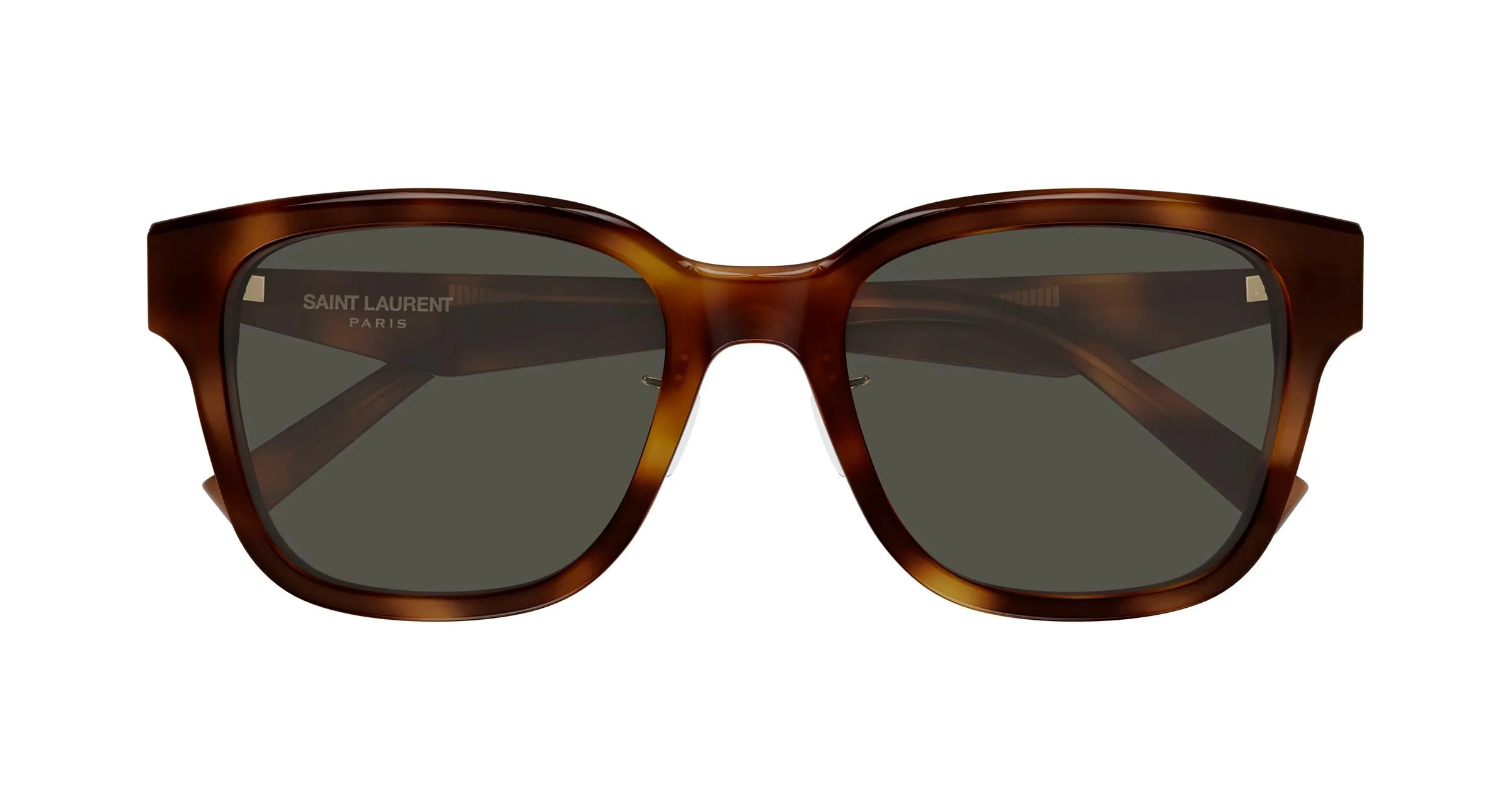 SAINT LAURENT SL M173/K 003 Occhiali da sole Acetato Havana Grigio Geometrica - immagine 2