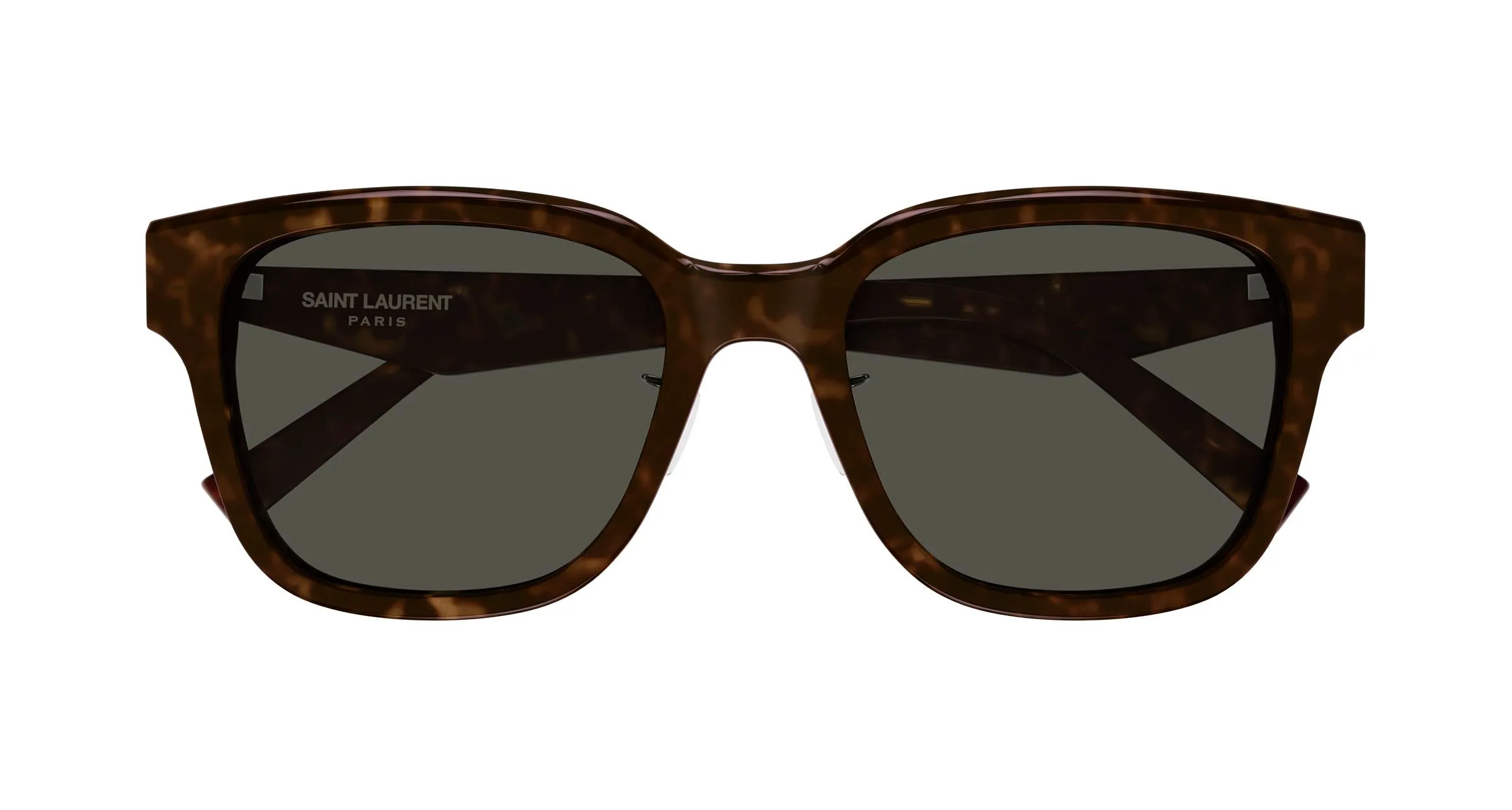 SAINT LAURENT SL M173/K 002 Occhiali da sole Acetato Havana Grigio Geometrica - immagine 2