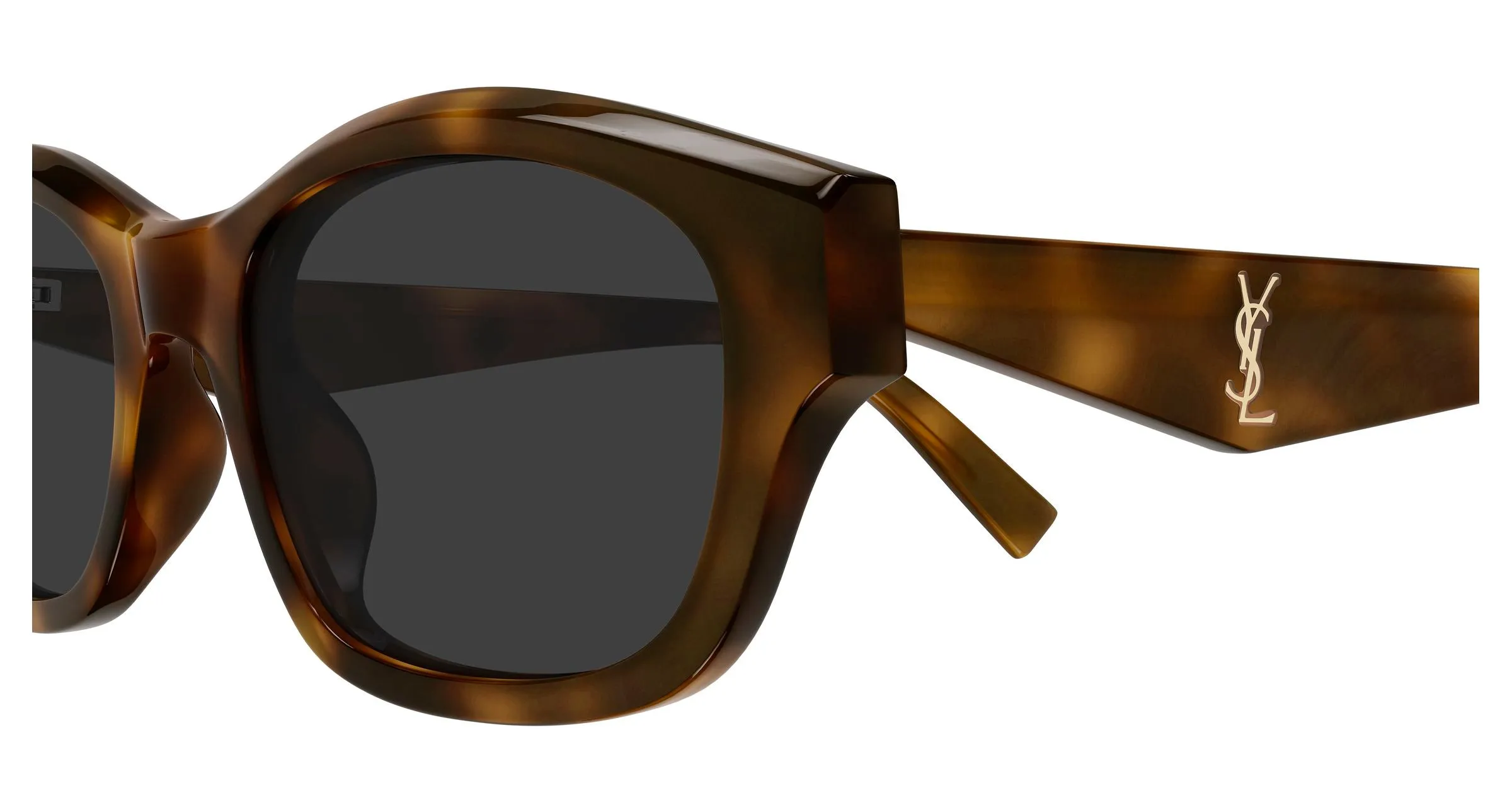 SAINT LAURENT SL M172/F 003 Occhiali da sole Acetato Havana Grigio Rotonda - immagine 3