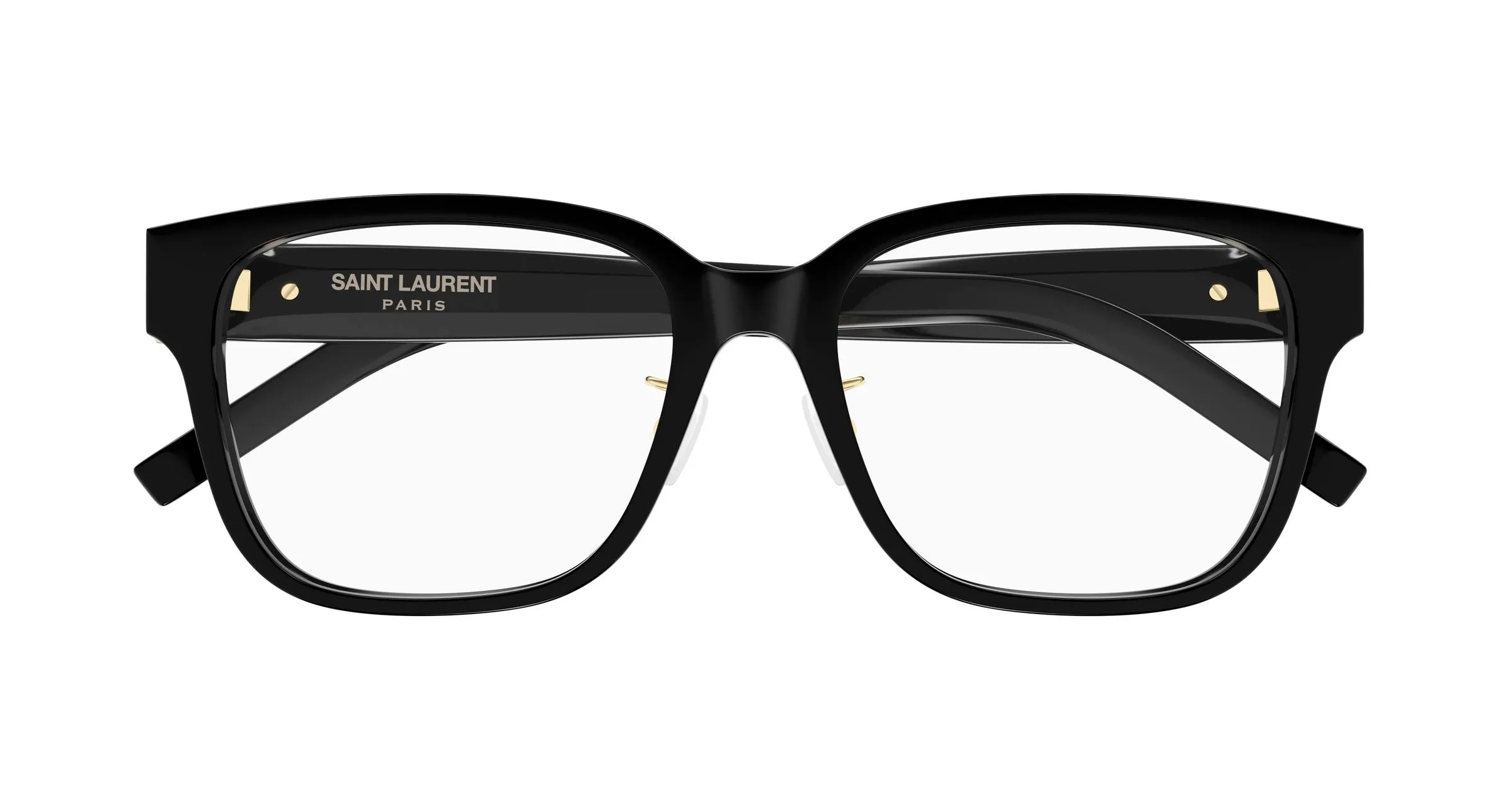 SAINT LAURENT SL M165/F 001 Montature da vista Acetato Nero Trasparente Cat Eye Antiriflesso - immagine 2