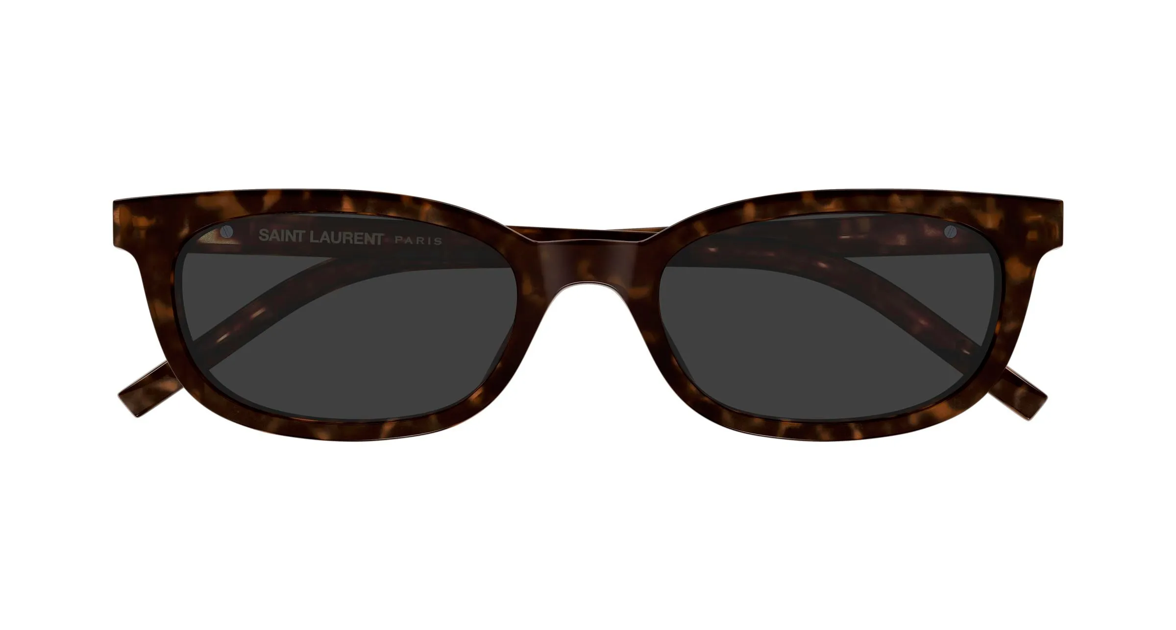 SAINT LAURENT SL M160/F 002 Occhiali da sole Acetato Havana Grigio Rotonda - immagine 2