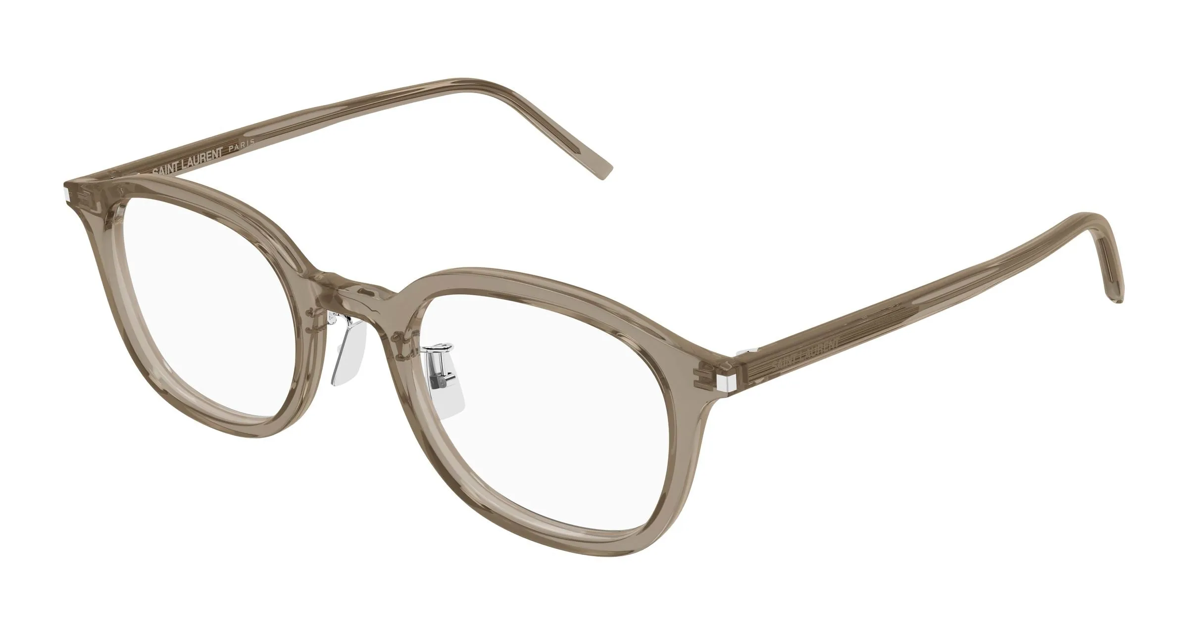 SAINT LAURENT SL 959/J 003 Montature da vista Acetato Marrone Trasparente Rotonda - immagine 1