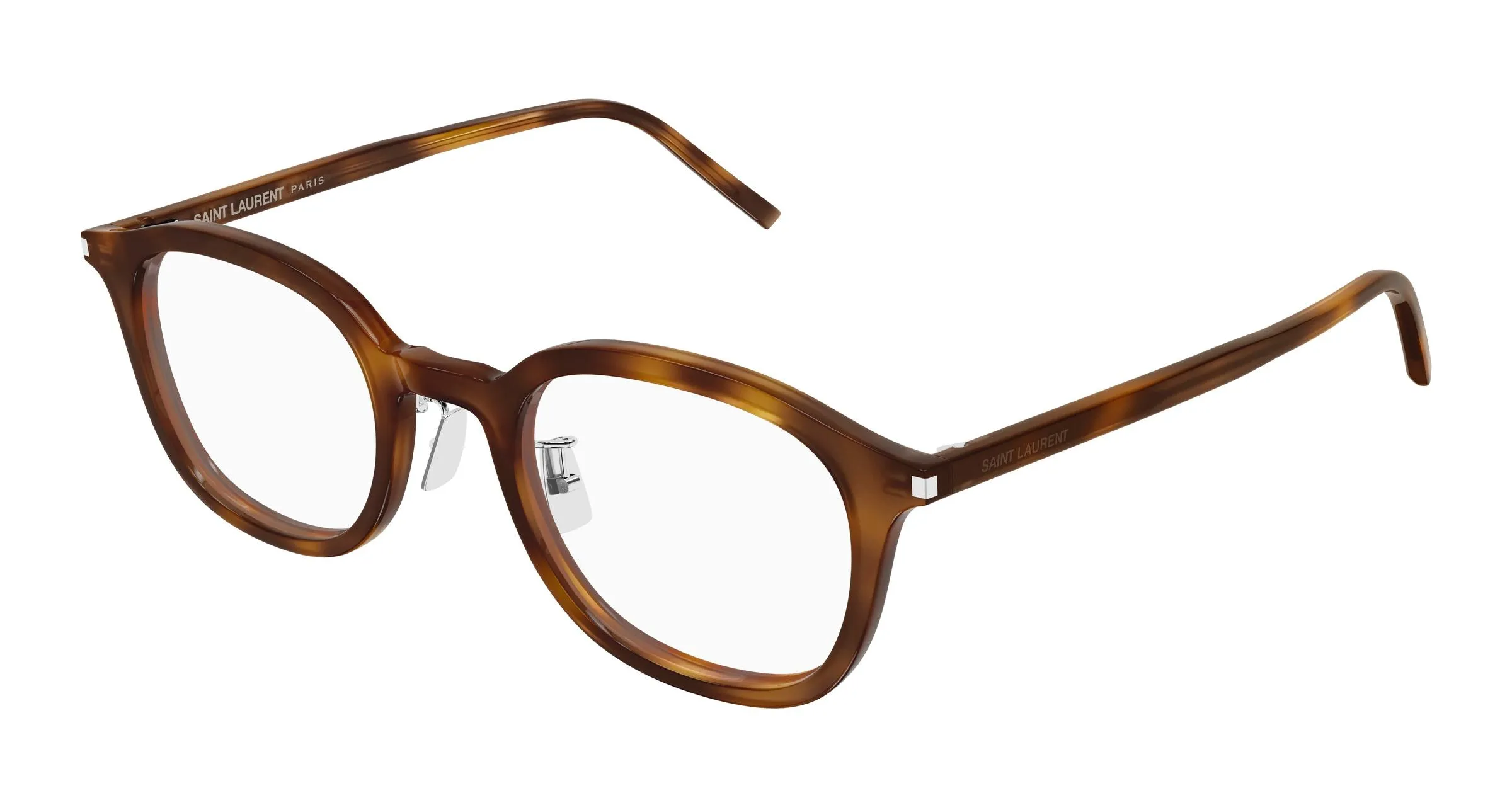 SAINT LAURENT SL 959/J 002 Montature da vista Acetato Havana Trasparente Rotonda - immagine 1