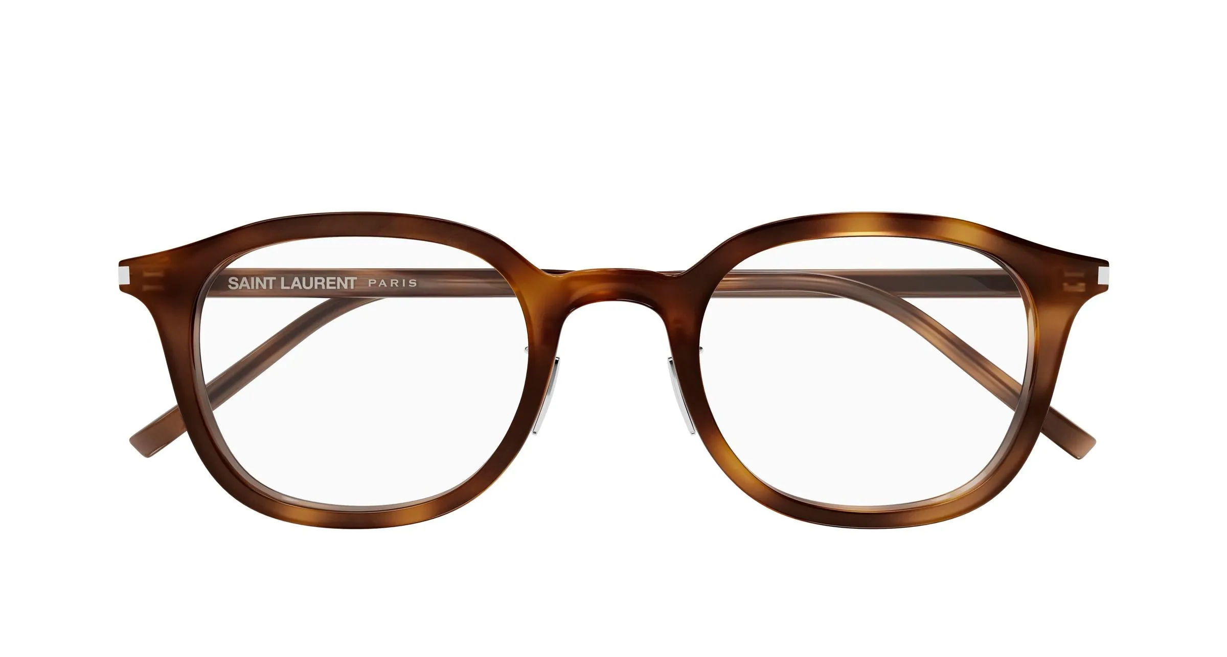 SAINT LAURENT SL 959/J 002 Montature da vista Acetato Havana Trasparente Rotonda - immagine 2