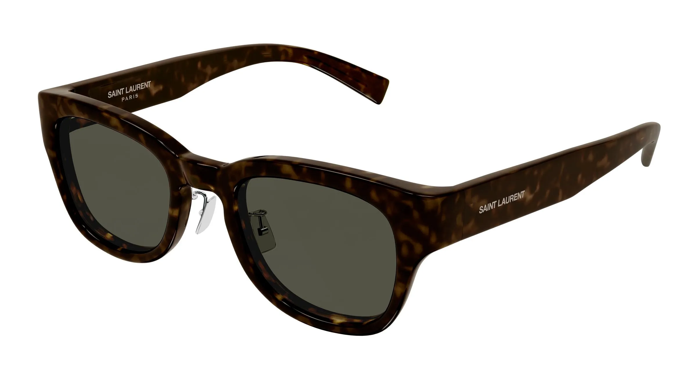 SAINT LAURENT SL 957/J 006 Occhiali da sole Bio-iniettato Havana Grigio Squadrata - immagine 1