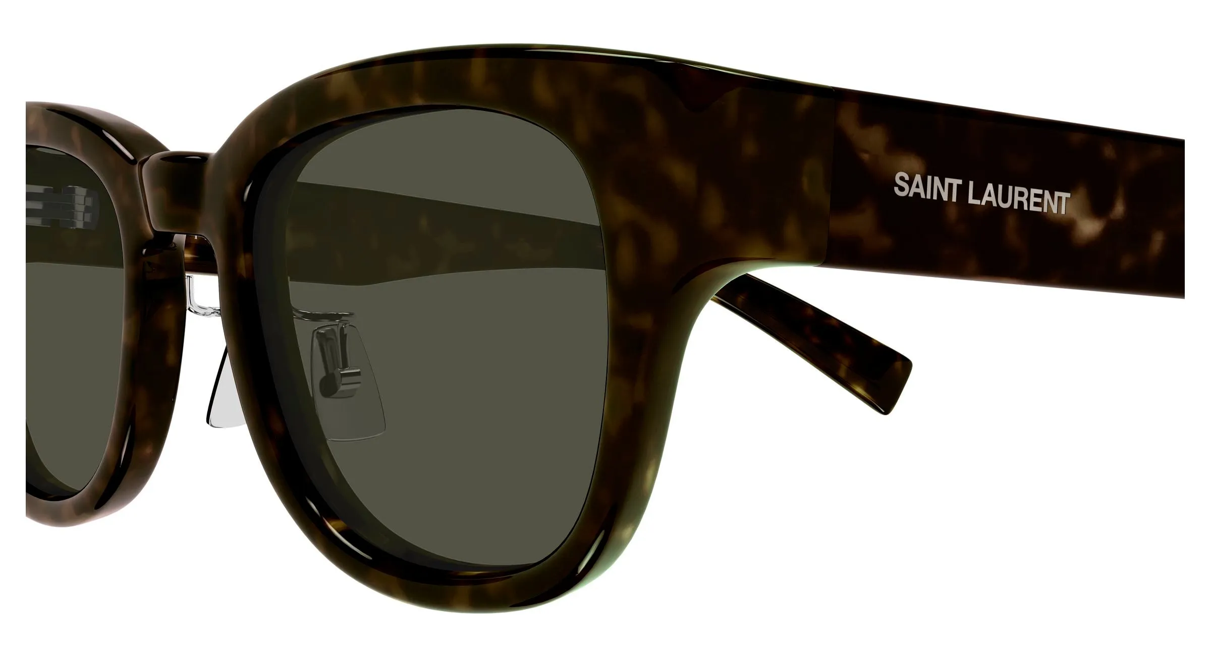 SAINT LAURENT SL 957/J 006 Occhiali da sole Bio-iniettato Havana Grigio Squadrata - immagine 3