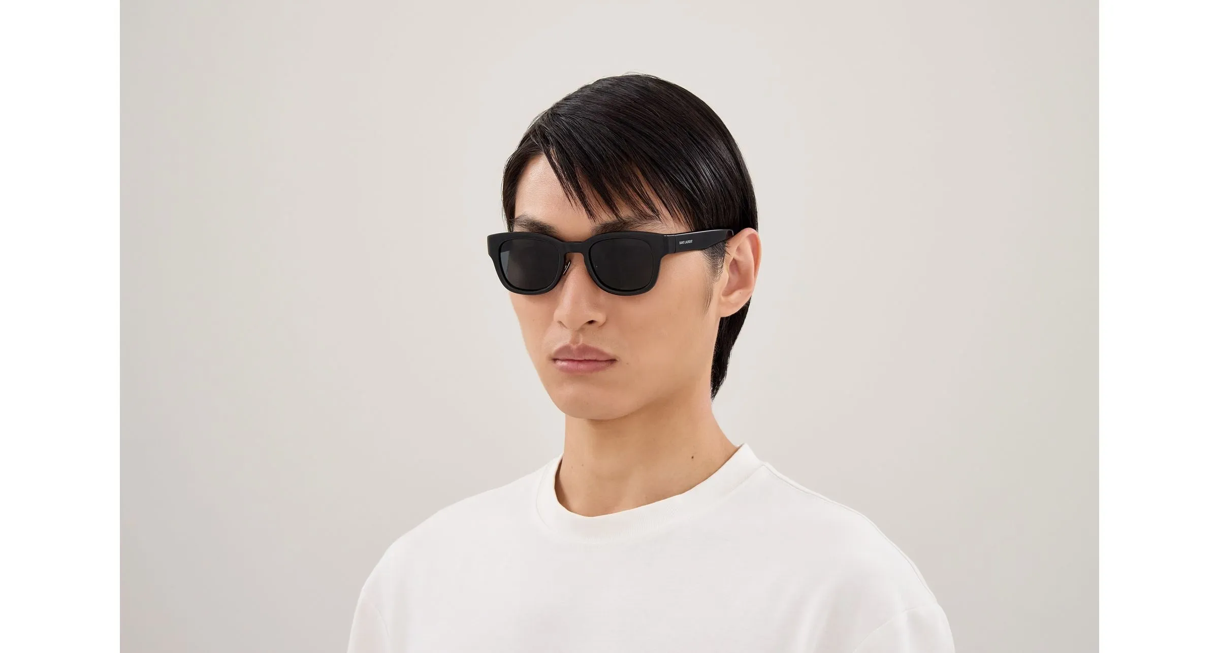 SAINT LAURENT SL 957/J 001 Occhiali da sole Bio-iniettato Nero Nero Squadrata - immagine 4