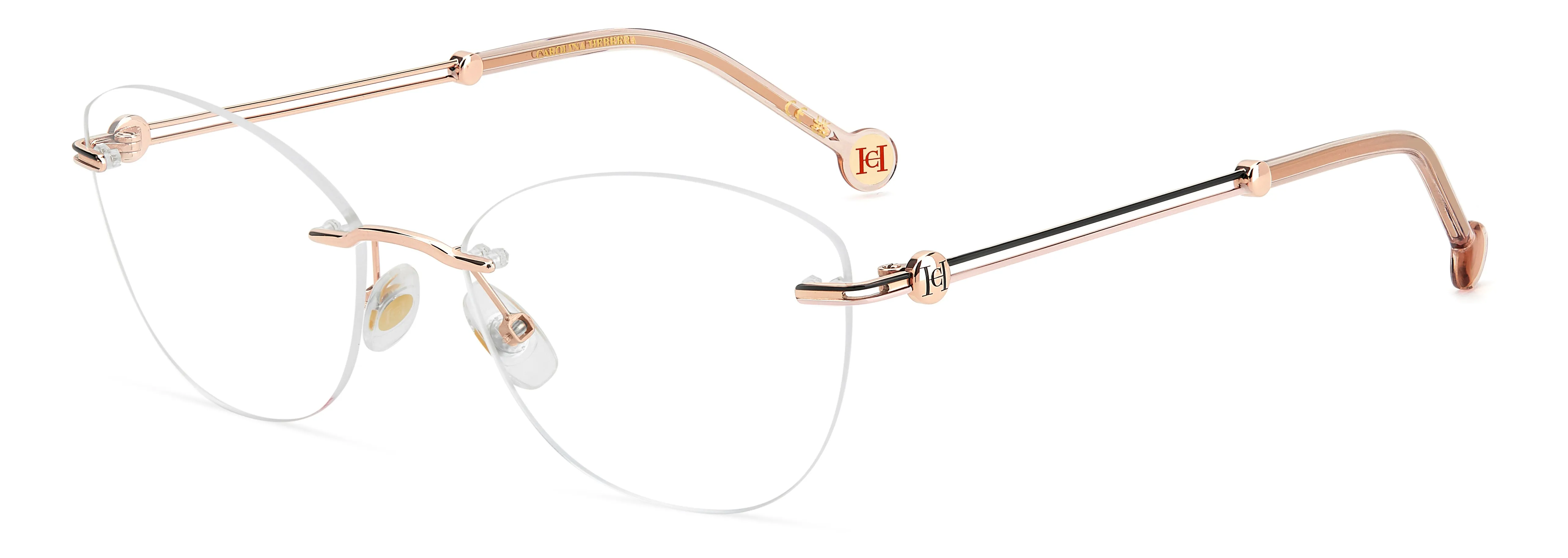 Carolina Herrera HER 0427 DDB Montature da vista Metallo Oro Cat Eye Normale - immagine 1