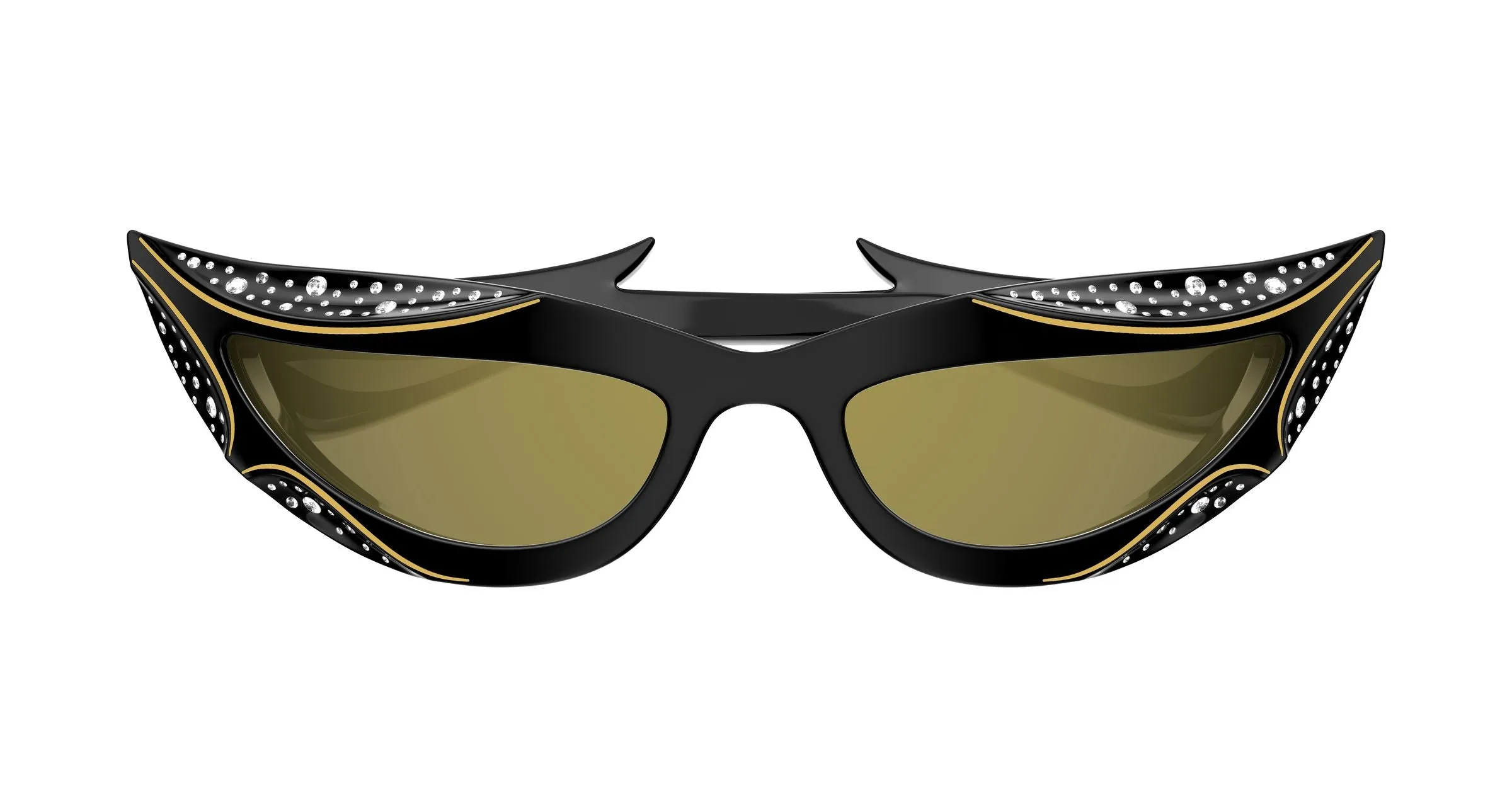 Valentino VG0073S 004 Occhiali da sole Acetato Nero Bronzo Geometrica Flash - immagine 2