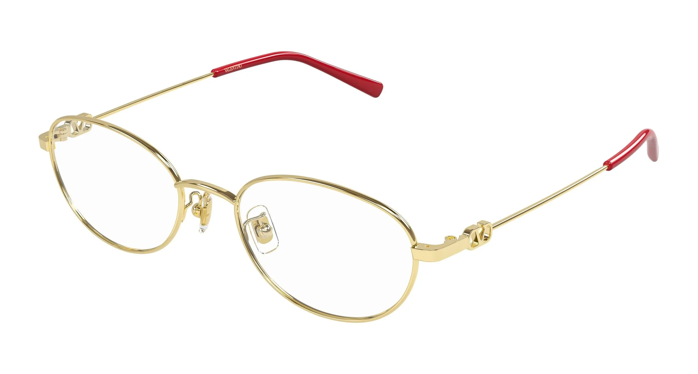 Valentino VG0066OA 002 Montature da vista Metallo Oro Trasparente Rotonda - immagine 1