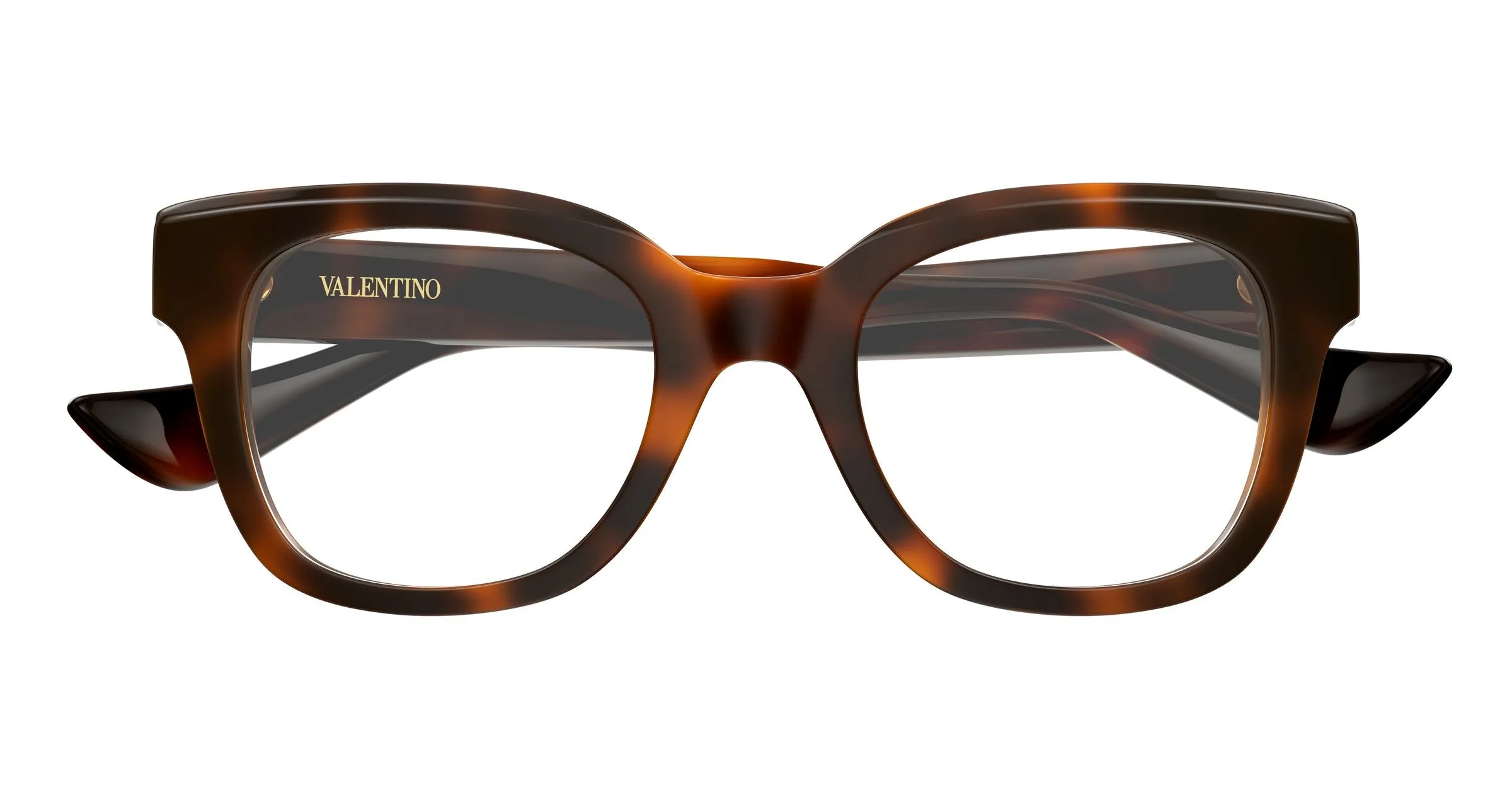 Valentino VG0060O 003 Montature da vista Acetato Havana Trasparente Squadrata - immagine 2