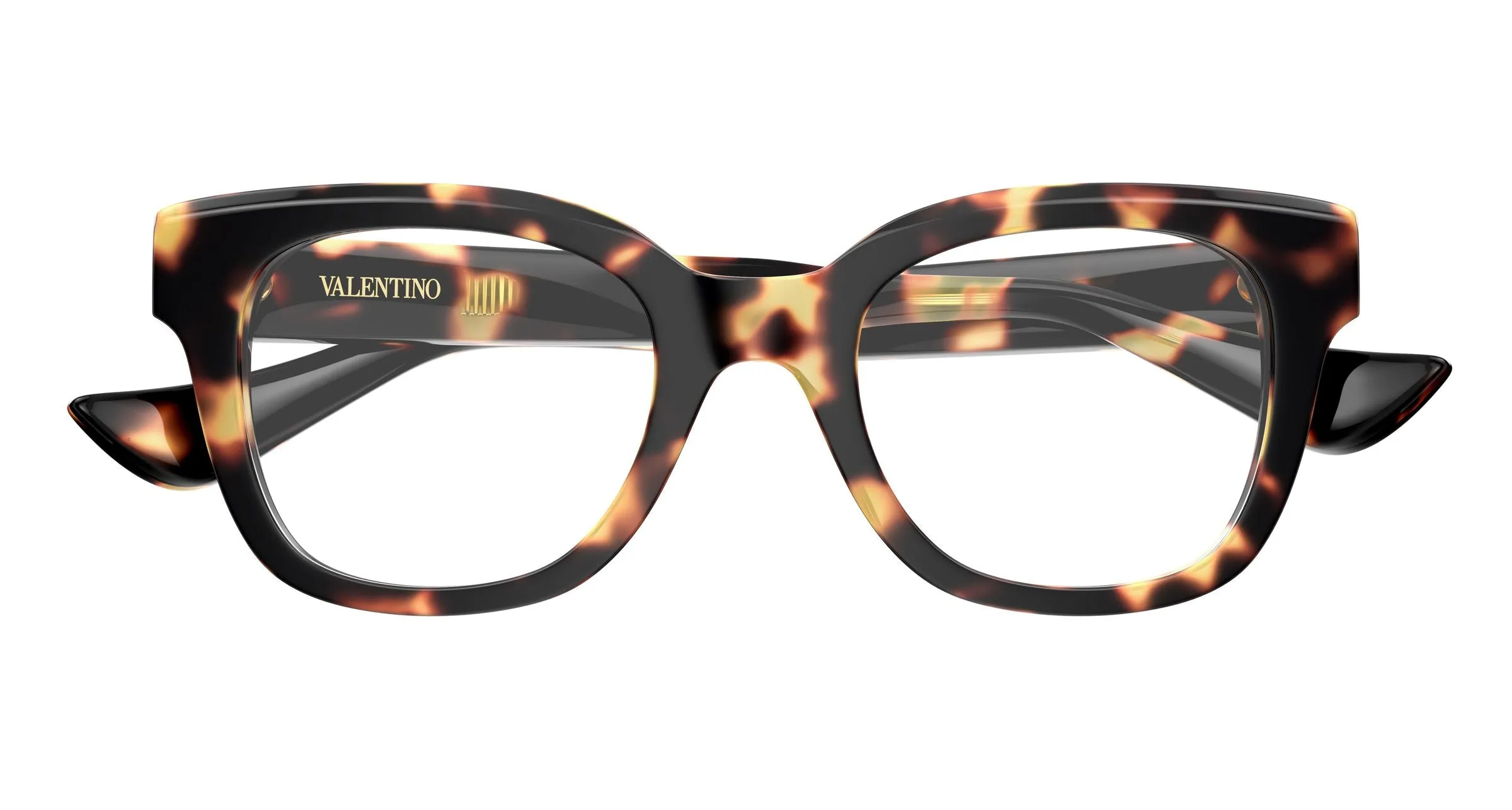 Valentino VG0060O 002 Montature da vista Acetato Havana Trasparente Squadrata - immagine 2