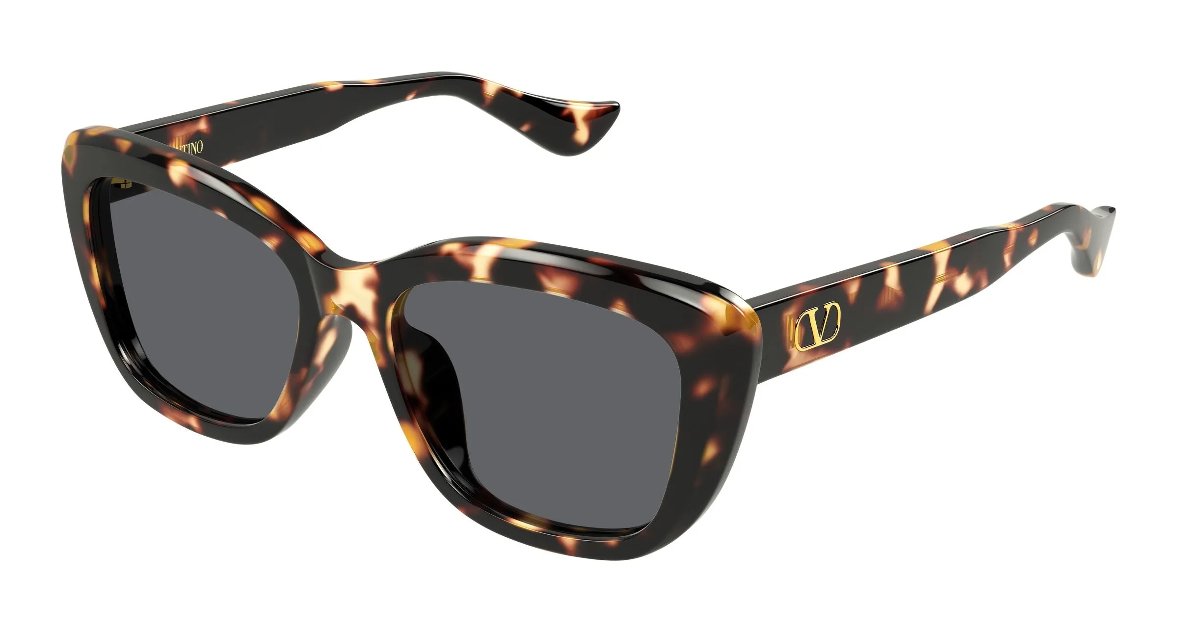 Valentino VG0058SA 002 Occhiali da sole Acetato Havana Grigio Farfalla - immagine 1