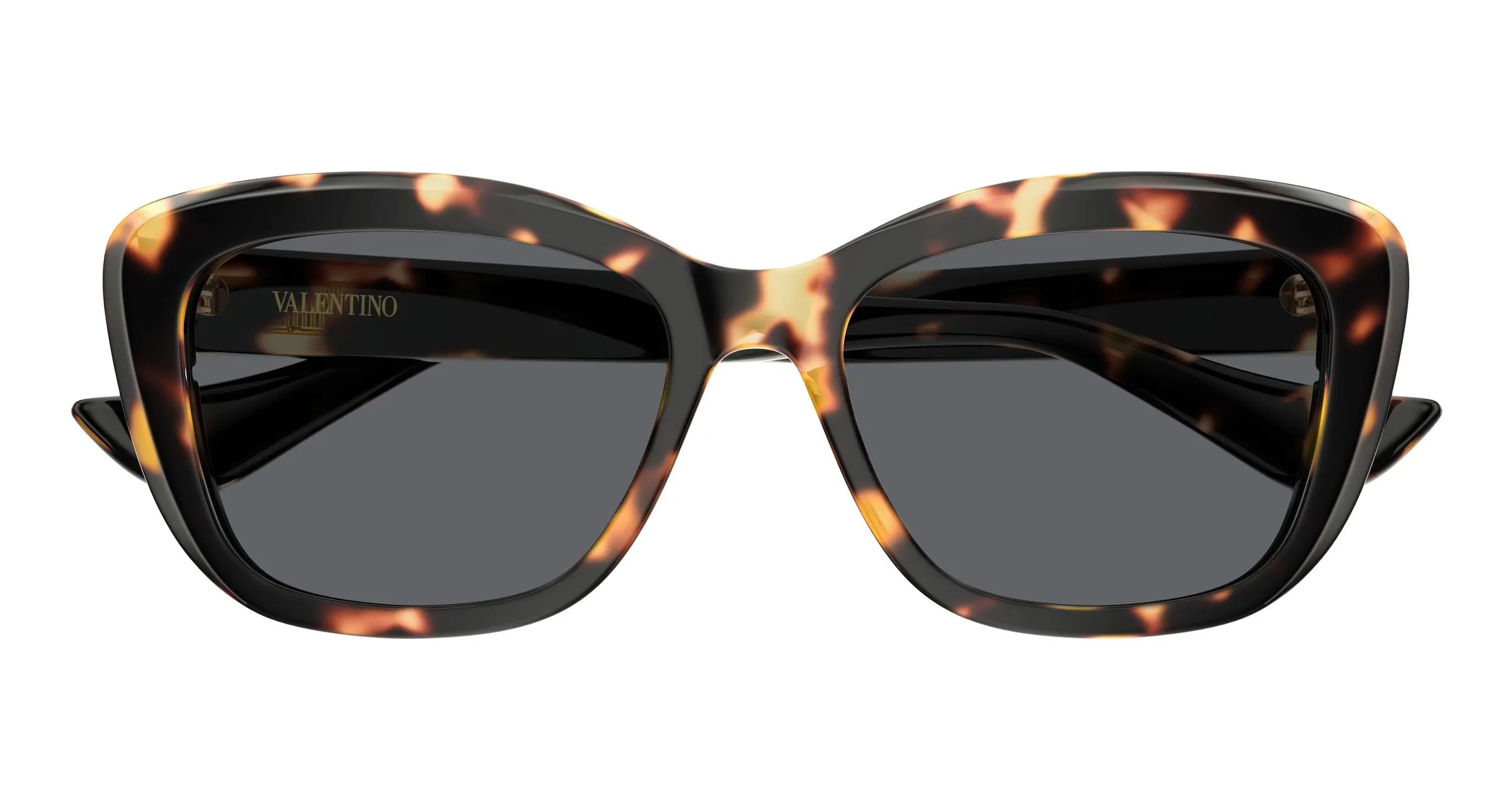 Valentino VG0058SA 002 Occhiali da sole Acetato Havana Grigio Farfalla - immagine 2