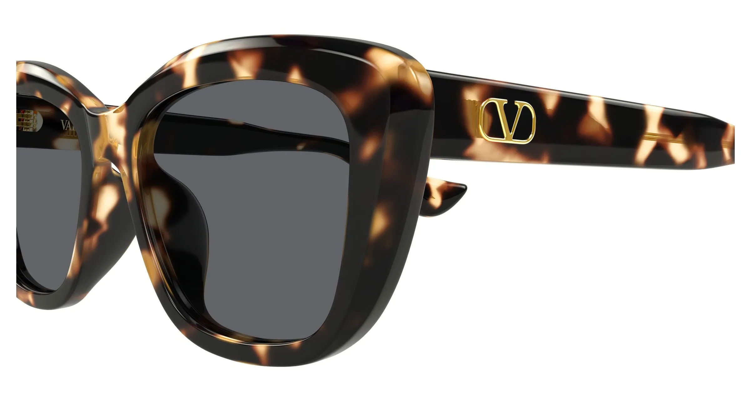 Valentino VG0058SA 002 Occhiali da sole Acetato Havana Grigio Farfalla - immagine 3