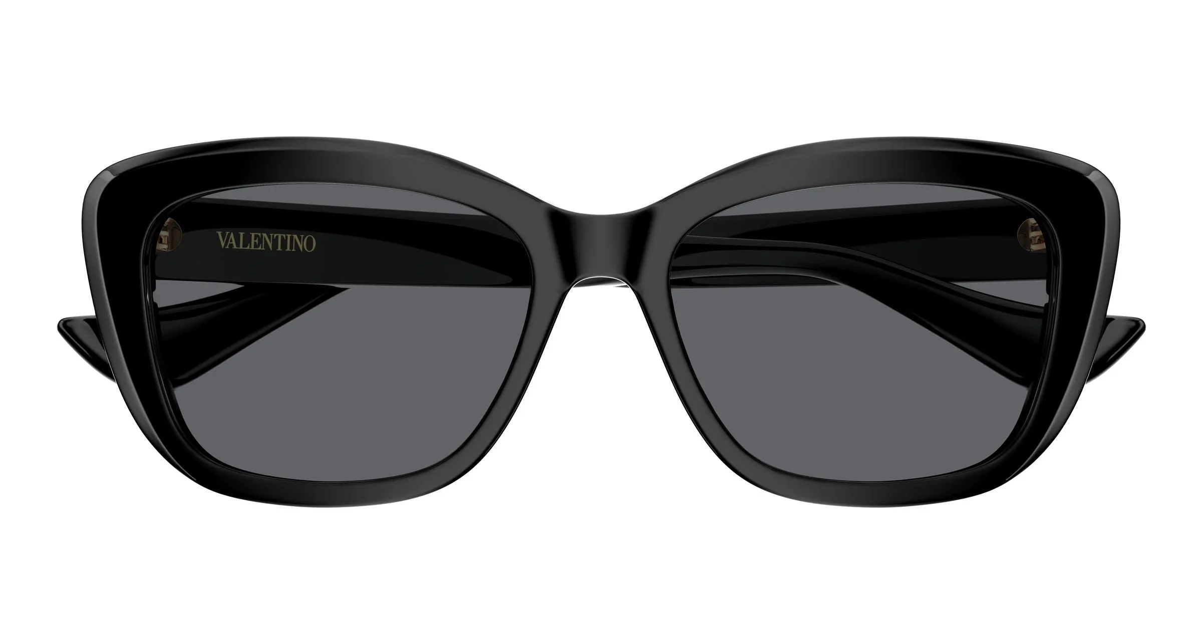 Valentino VG0058SA 001 Occhiali da sole Acetato Nero Grigio Farfalla - immagine 2