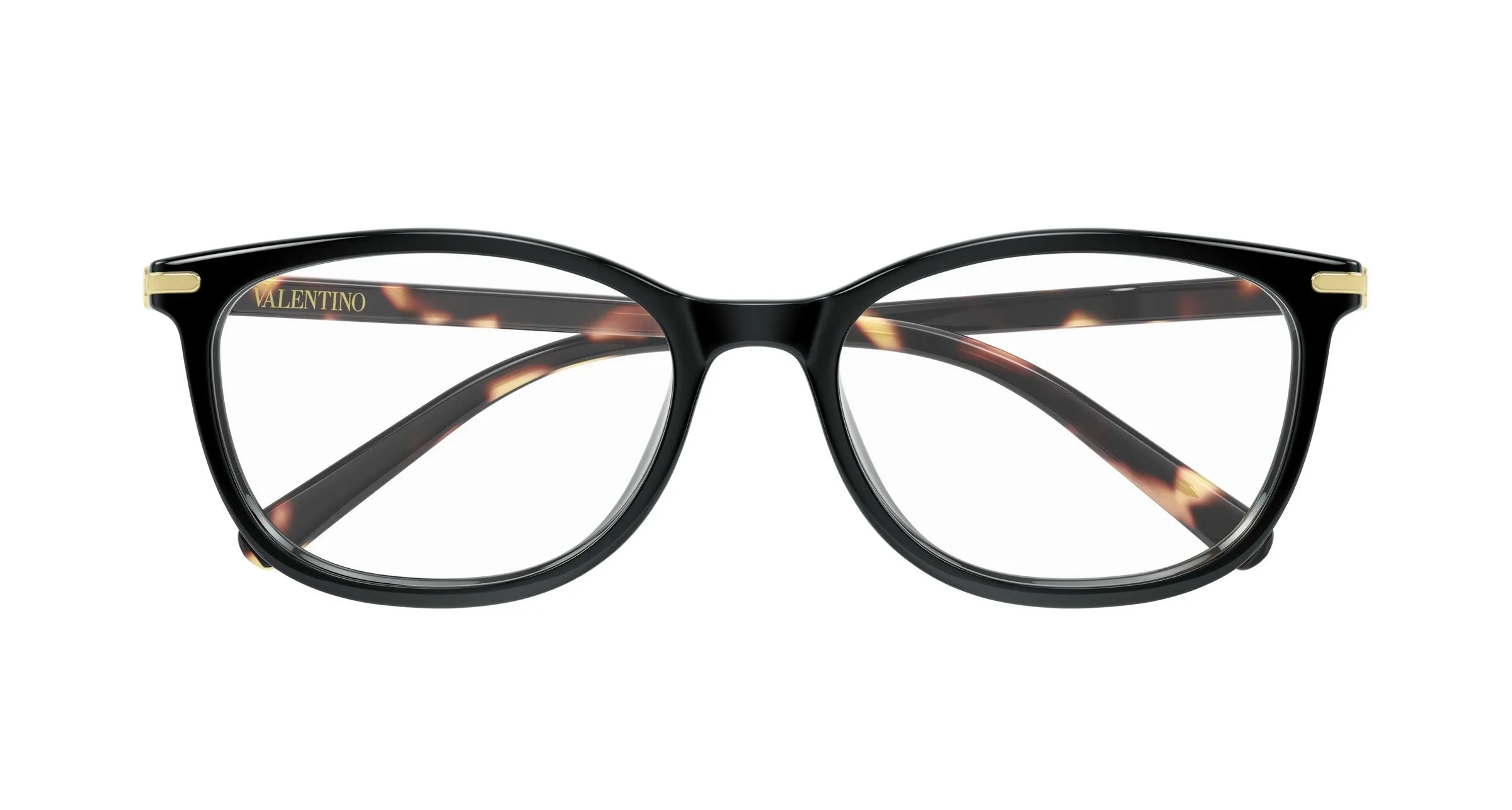 Valentino VG0051OA 004 Montature da vista Acetato Nero Trasparente Squadrata - immagine 2