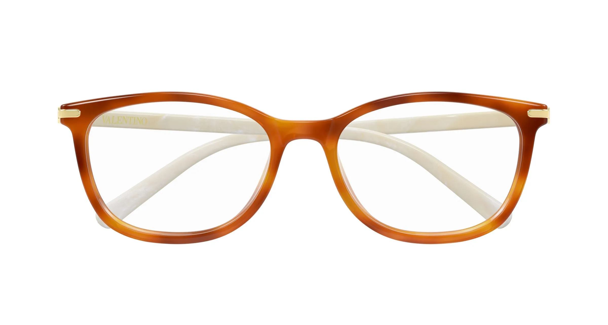 Valentino VG0051OA 003 Montature da vista Acetato Havana Trasparente Squadrata - immagine 2