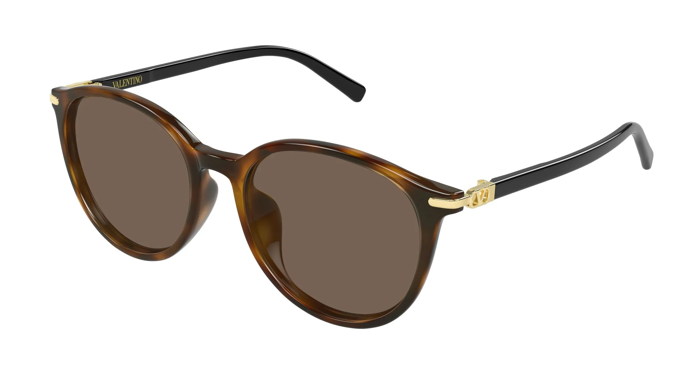 Valentino VG0048SK 003 Occhiali da sole Acetato Havana Marrone Rotonda - immagine 1