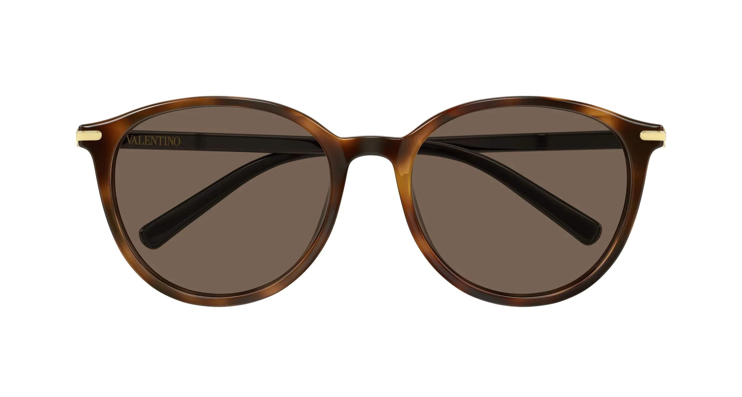 Valentino VG0048SK 003 Occhiali da sole Acetato Havana Marrone Rotonda - immagine 2