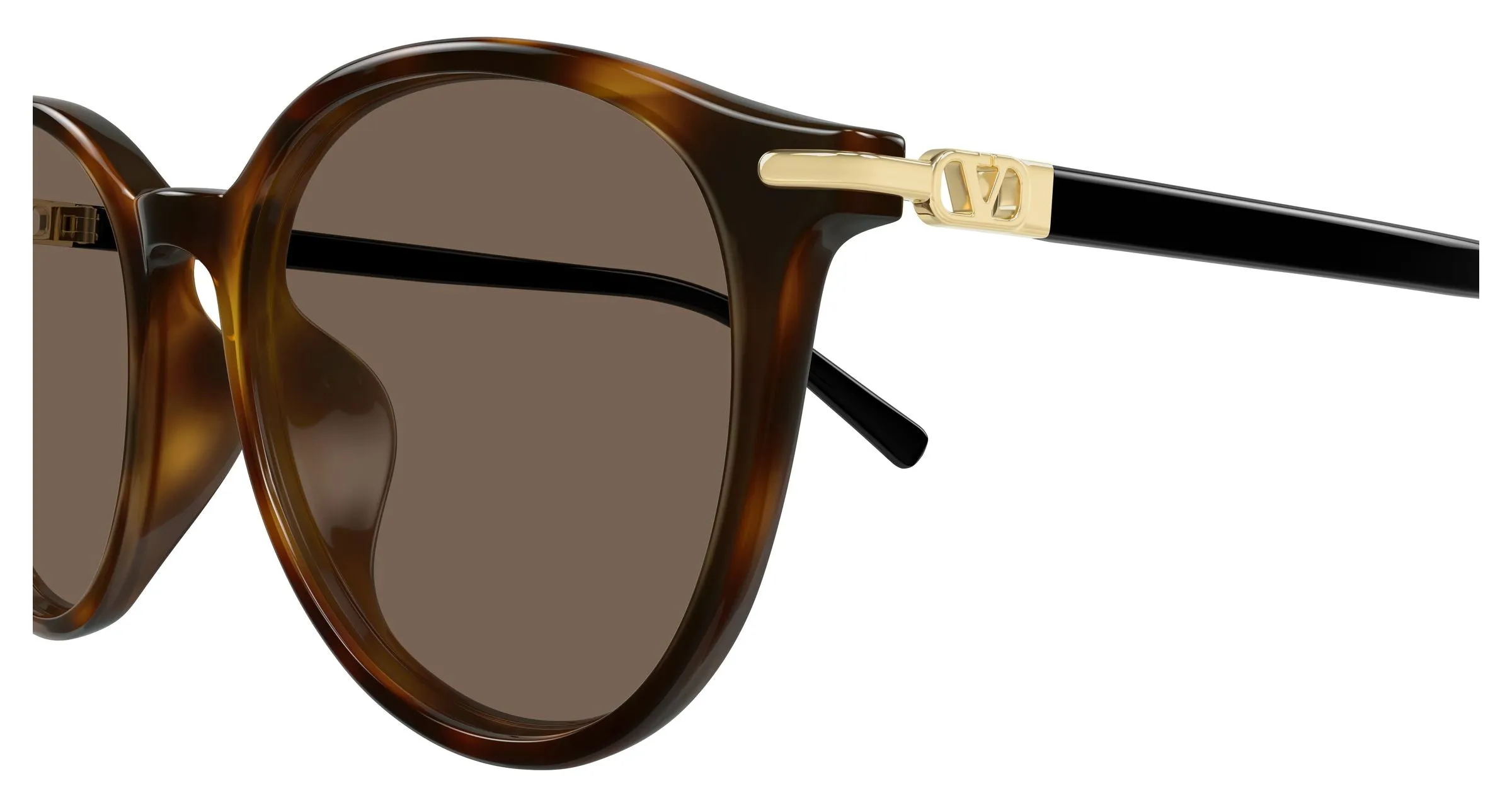 Valentino VG0048SK 003 Occhiali da sole Acetato Havana Marrone Rotonda - immagine 3