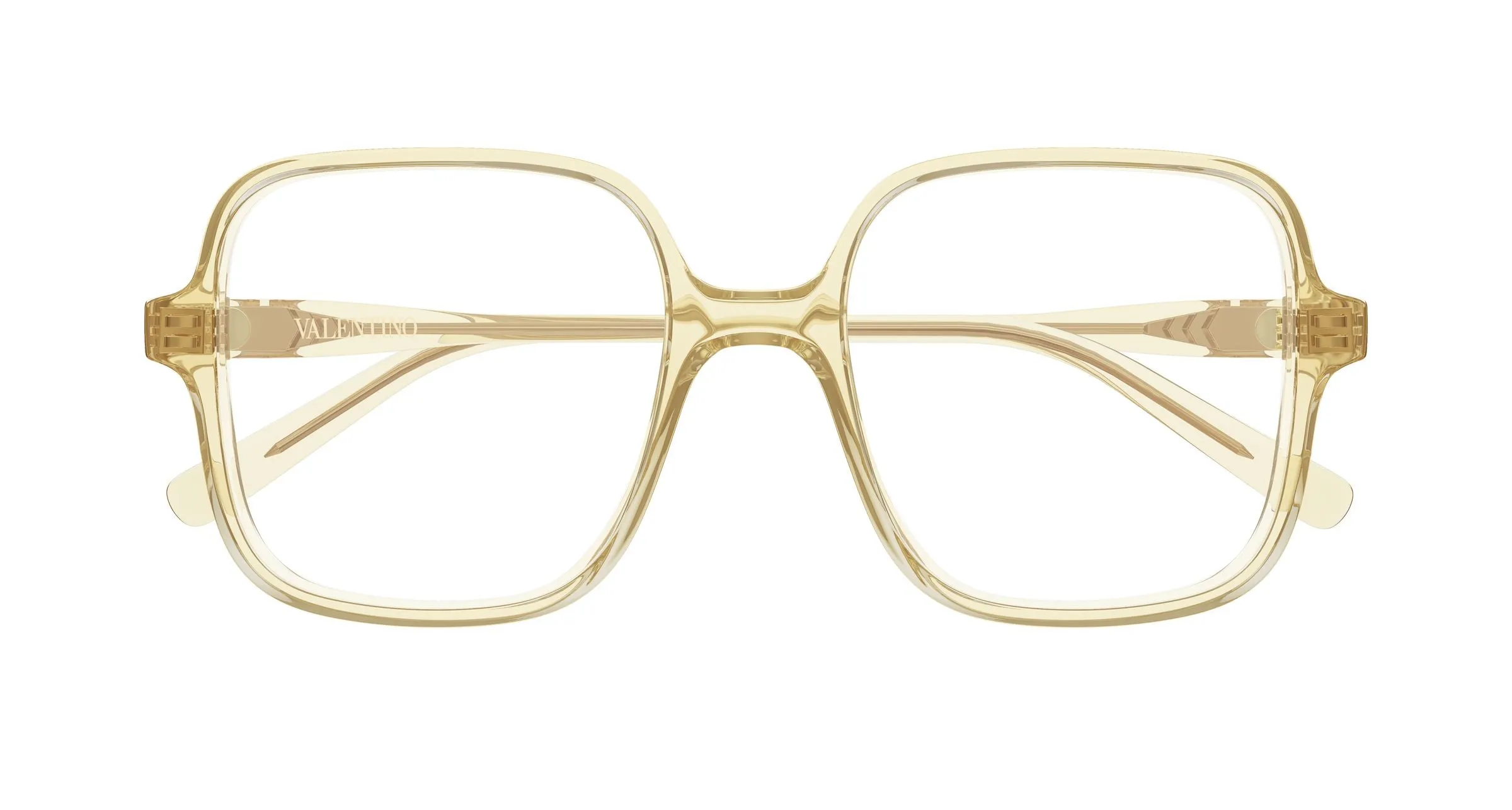 Valentino VG0021O 005 Montature da vista Acetato Arancione Trasparente Rotonda - immagine 2