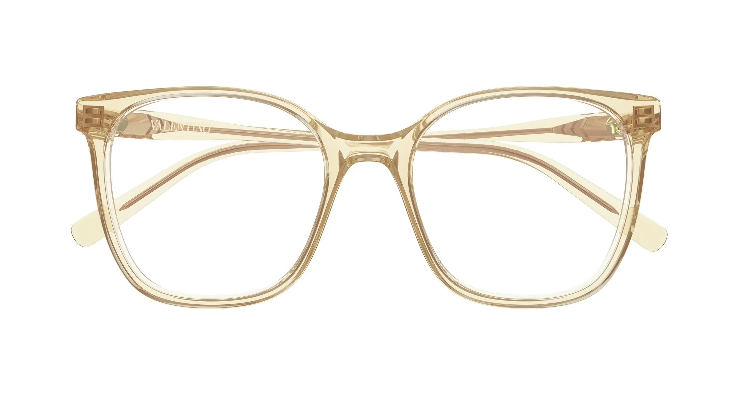 Valentino VG0019O 009 Montature da vista Acetato Arancione Trasparente Squadrata - immagine 2