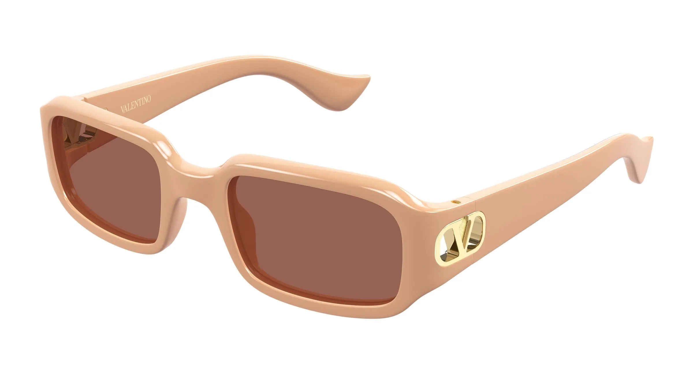 Valentino VG0016S 006 Occhiali da sole Bio-iniettato Beige Marrone Squadrata - immagine 1