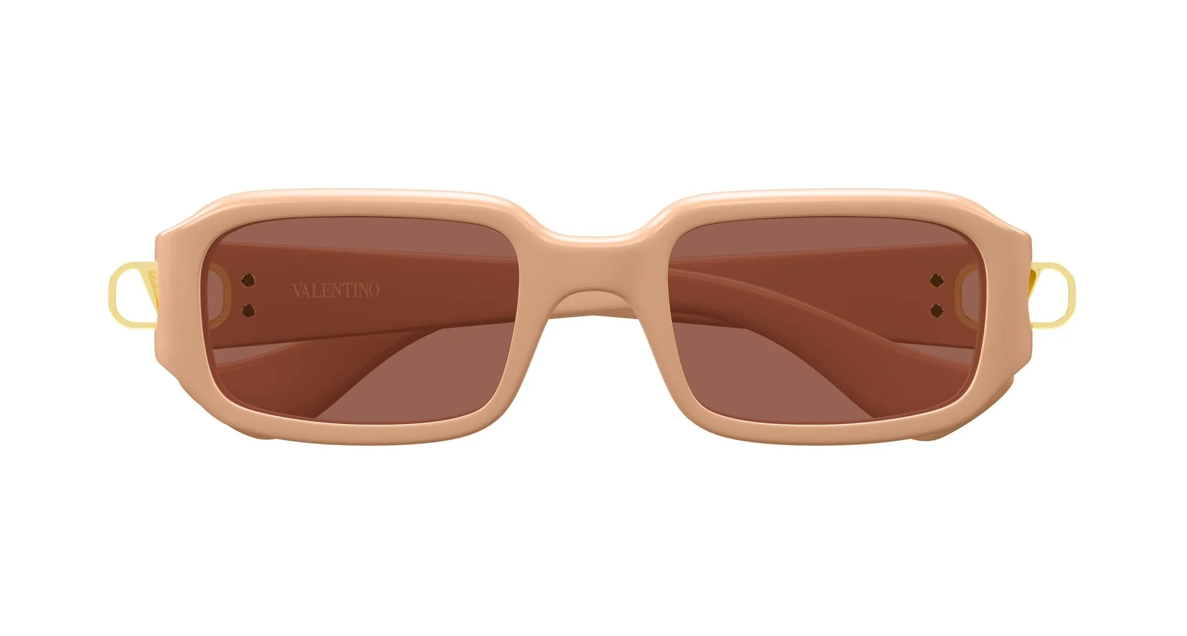 Valentino VG0016S 006 Occhiali da sole Bio-iniettato Beige Marrone Squadrata - immagine 2