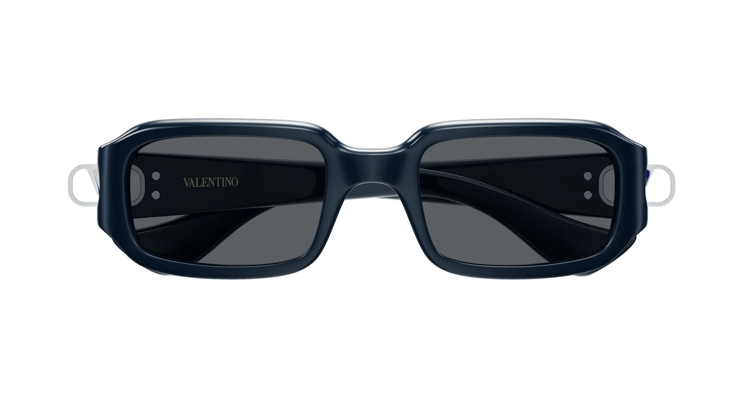 Valentino VG0016S 005 Occhiali da sole Bio-iniettato Blu Grigio Squadrata - immagine 2
