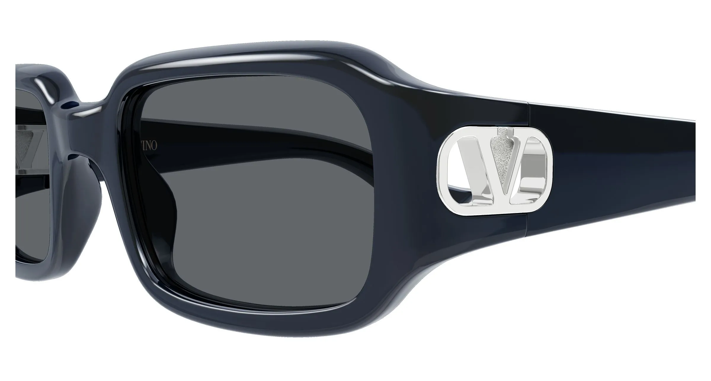 Valentino VG0016S 005 Occhiali da sole Bio-iniettato Blu Grigio Squadrata - immagine 3