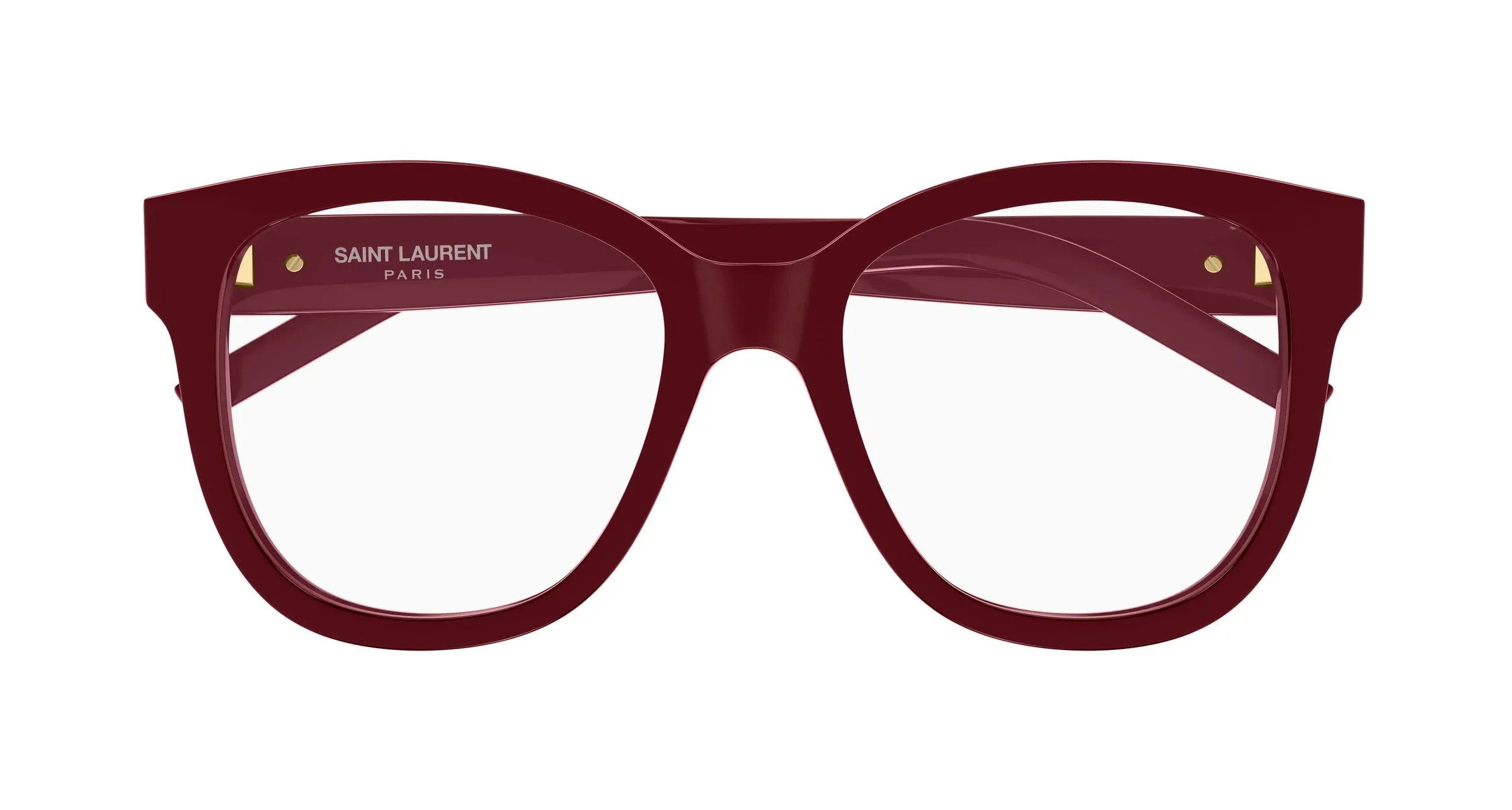 SAINT LAURENT SL M97 013 Montature da vista Acetato Rosso Trasparente Squadrata - immagine 2