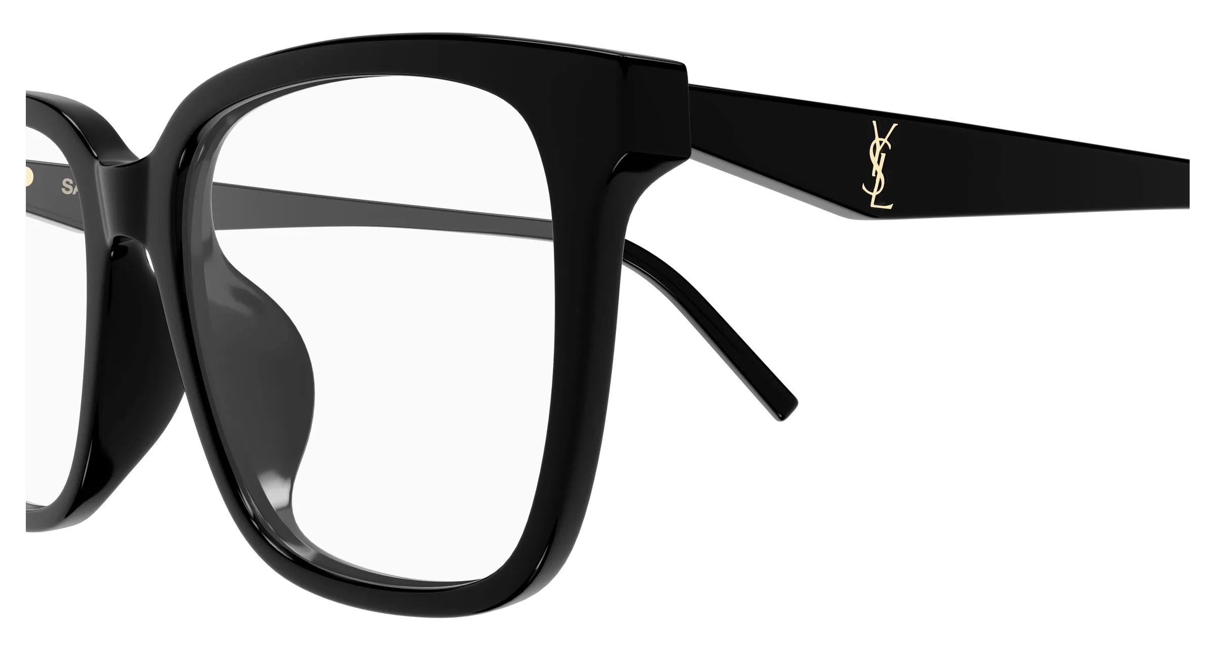 SAINT LAURENT SL M191/F 001 Montature da vista Acetato Nero Trasparente Cat Eye - immagine 3