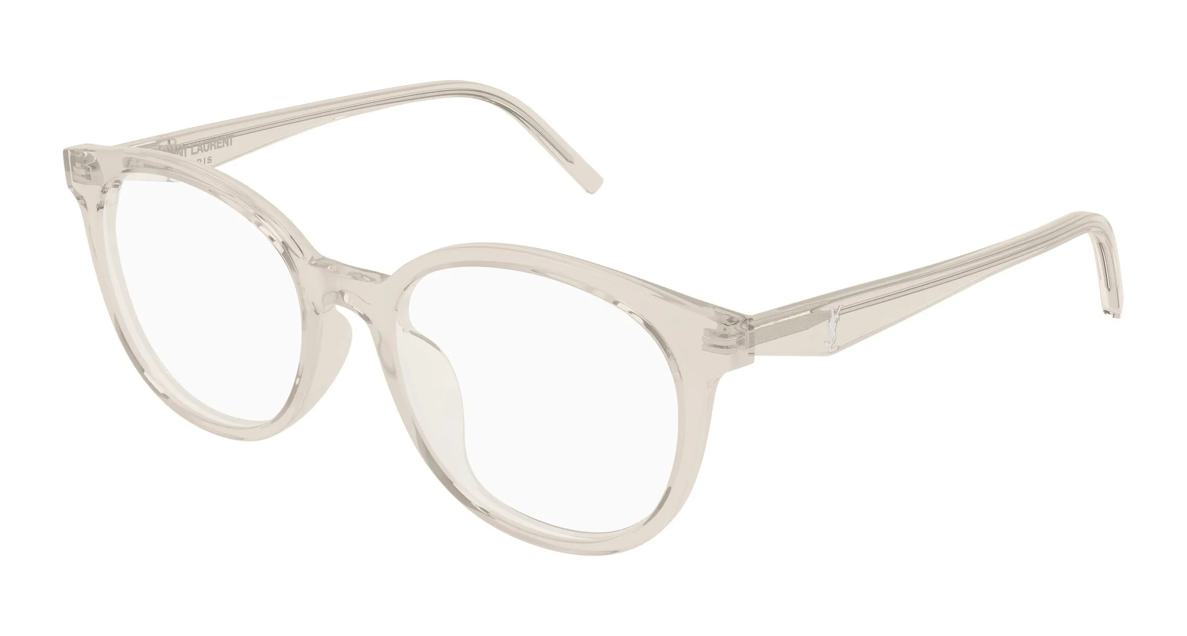 SAINT LAURENT SL M189/F 004 Montature da vista Acetato Beige Trasparente Cat Eye - immagine 1