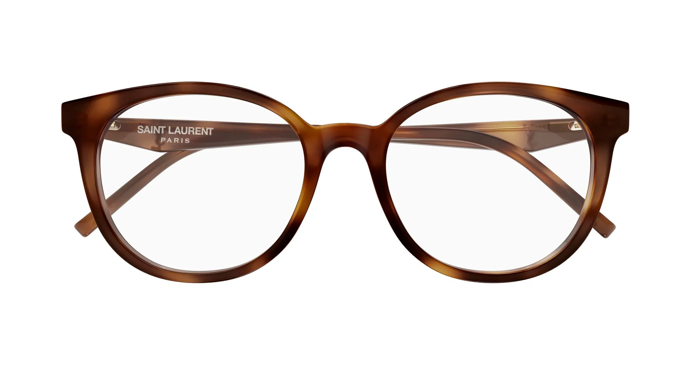 SAINT LAURENT SL M189/F 003 Montature da vista Acetato Havana Trasparente Cat Eye - immagine 2