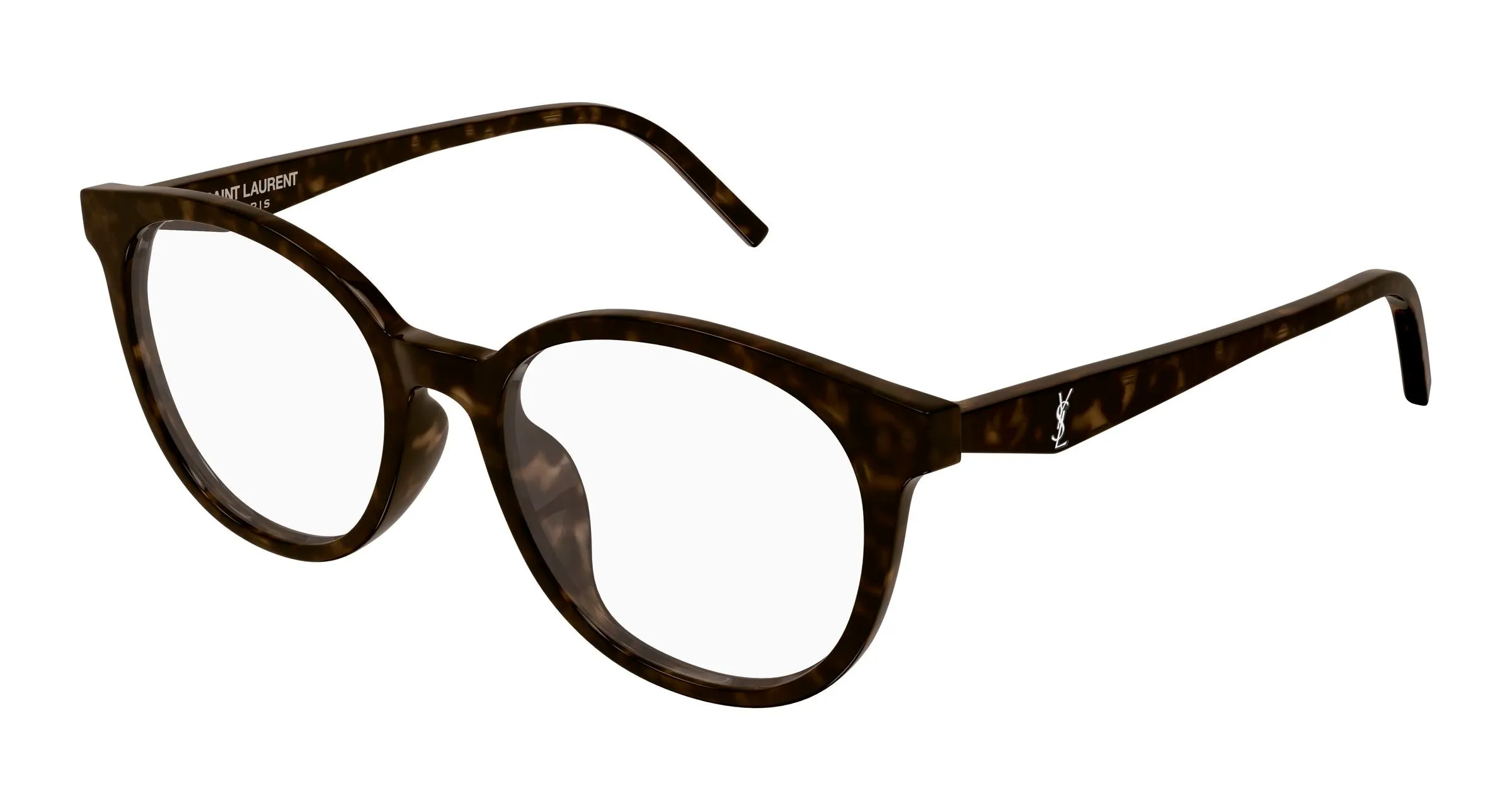 SAINT LAURENT SL M189/F 002 Montature da vista Acetato Havana Trasparente Cat Eye - immagine 1