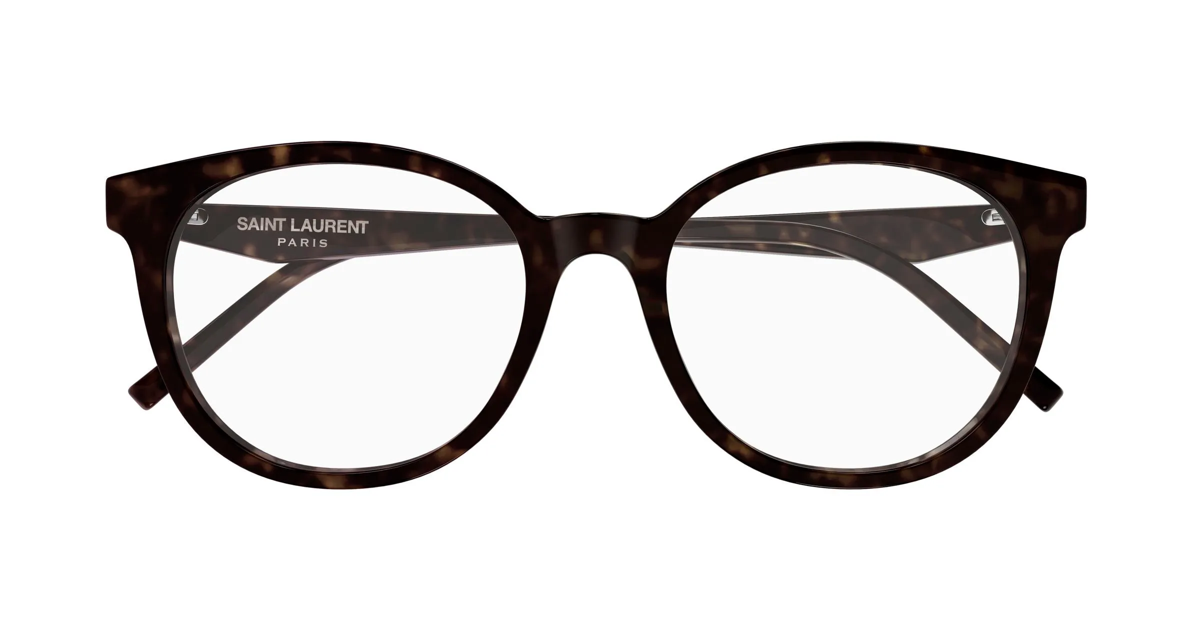 SAINT LAURENT SL M189/F 002 Montature da vista Acetato Havana Trasparente Cat Eye - immagine 2