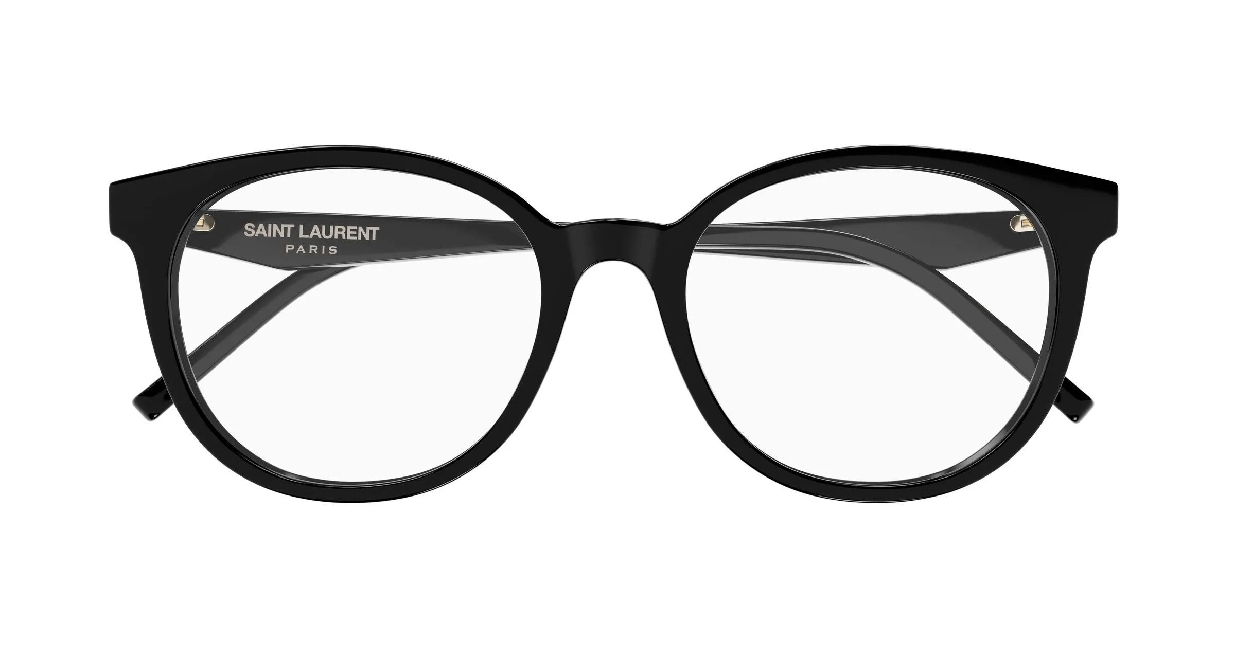 SAINT LAURENT SL M189/F 001 Montature da vista Acetato Nero Trasparente Cat Eye - immagine 2