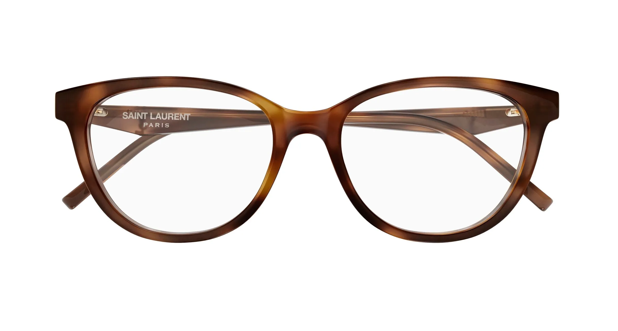 SAINT LAURENT SL M188/F 003 Montature da vista Acetato Havana Trasparente Cat Eye - immagine 2