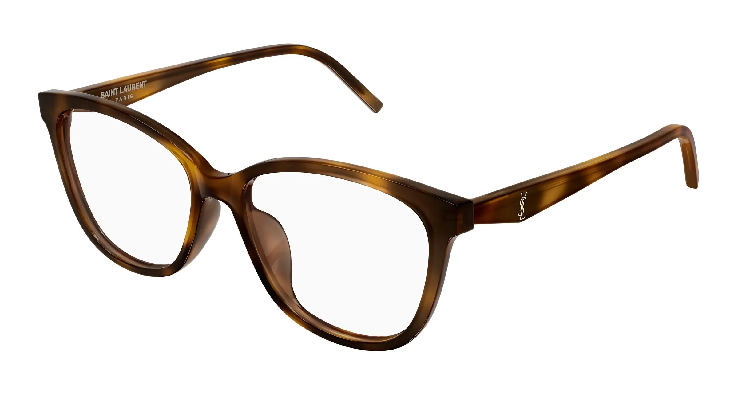 SAINT LAURENT SL M187/F 003 Montature da vista Acetato Havana Trasparente Cat Eye - immagine 1
