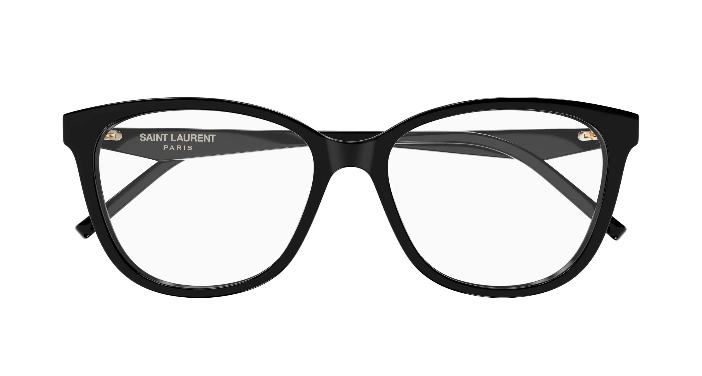 SAINT LAURENT SL M187/F 001 Montature da vista Acetato Nero Trasparente Cat Eye - immagine 2
