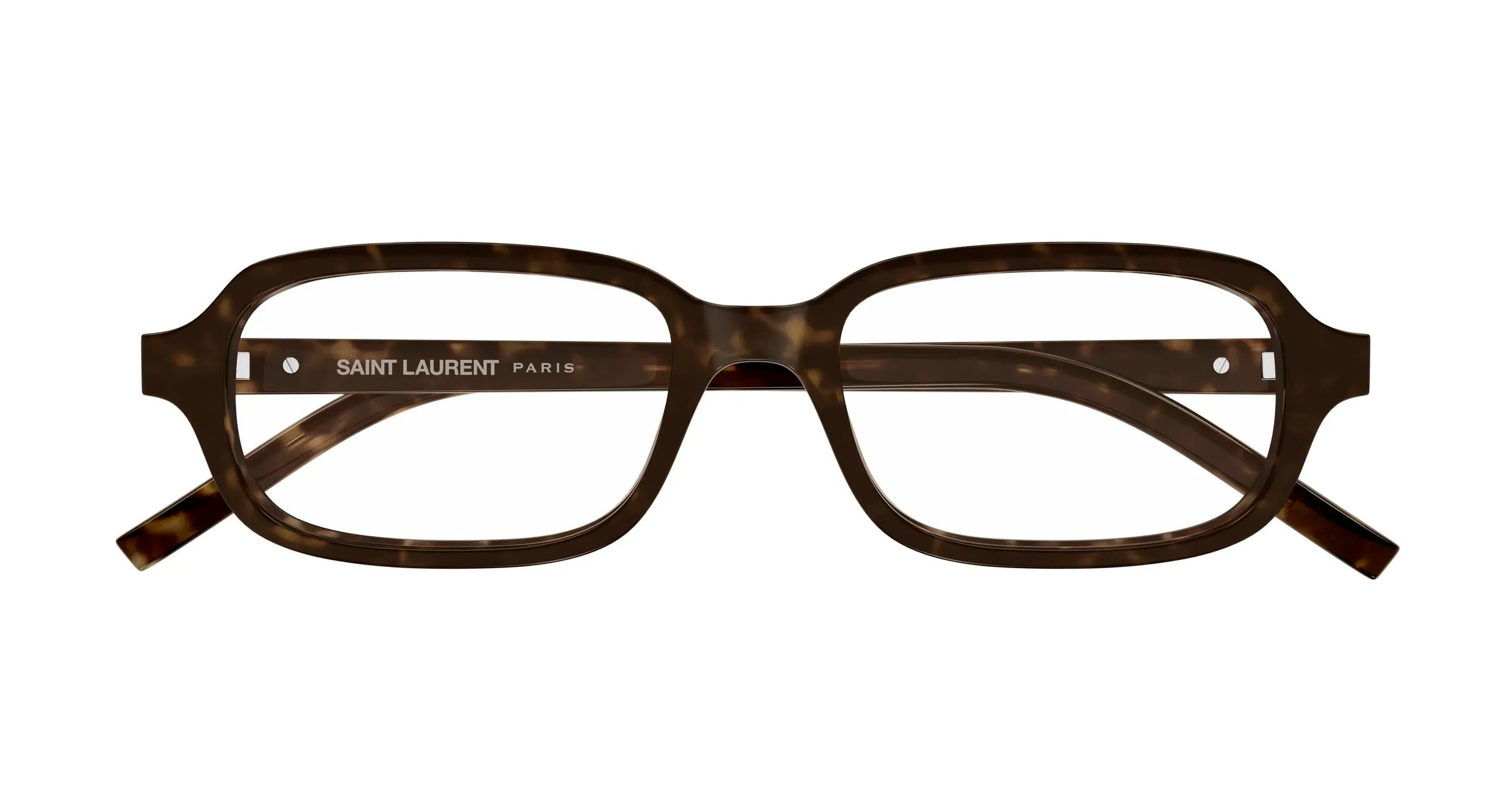 SAINT LAURENT SL M180/F 002 Montature da vista Acetato Havana Trasparente Squadrata - immagine 2