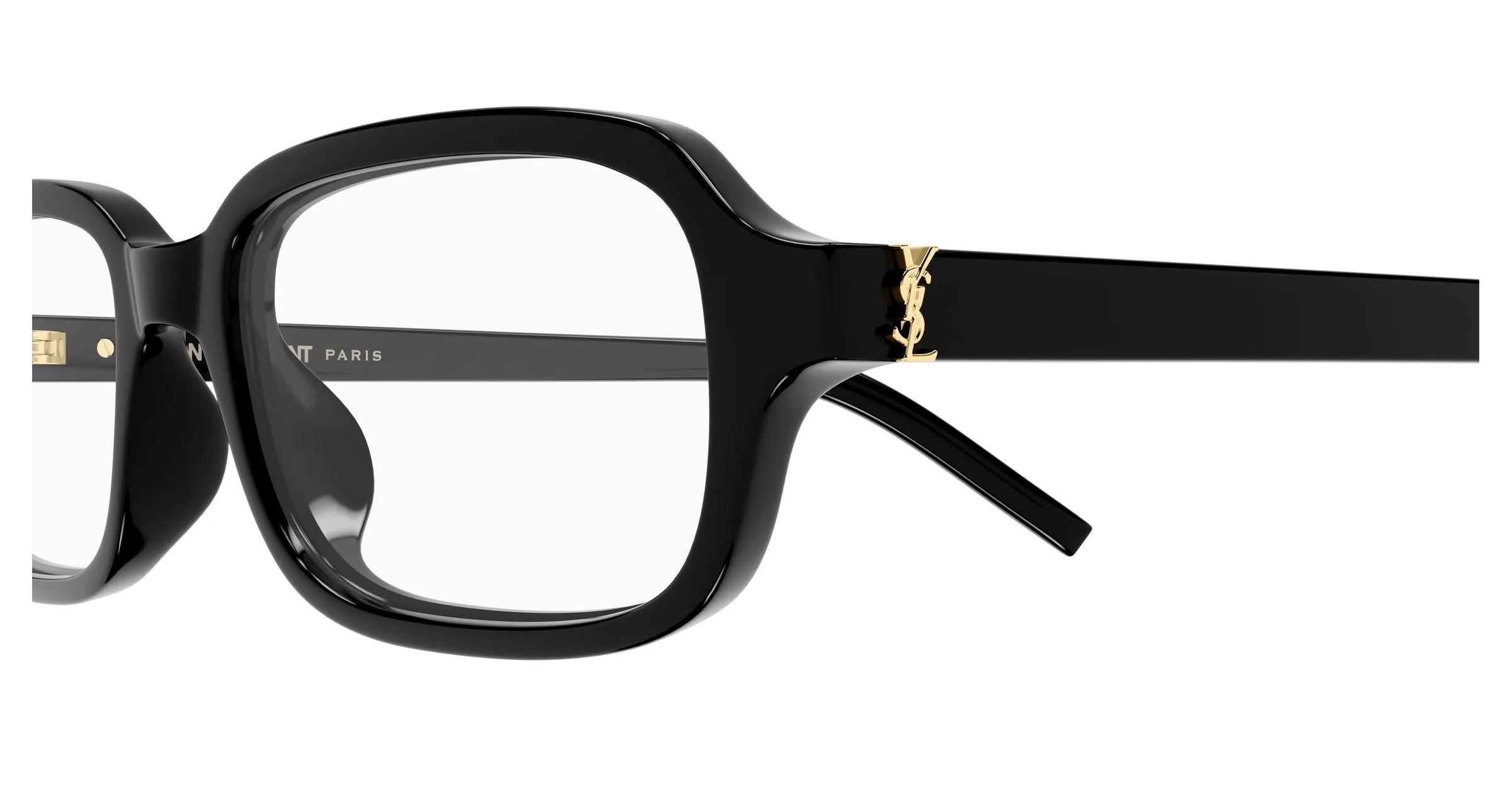SAINT LAURENT SL M180/F 001 Montature da vista Acetato Nero Trasparente Squadrata - immagine 3