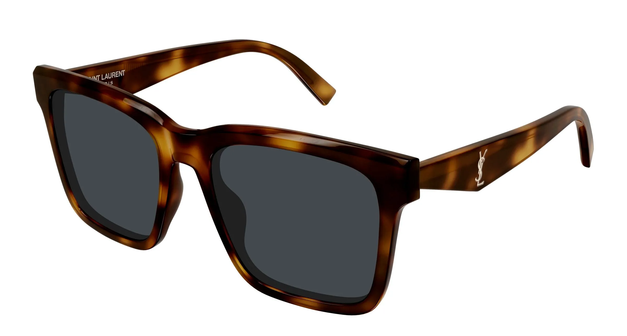 SAINT LAURENT SL M170 003 Occhiali da sole Acetato Havana Grigio Squadrata - immagine 1
