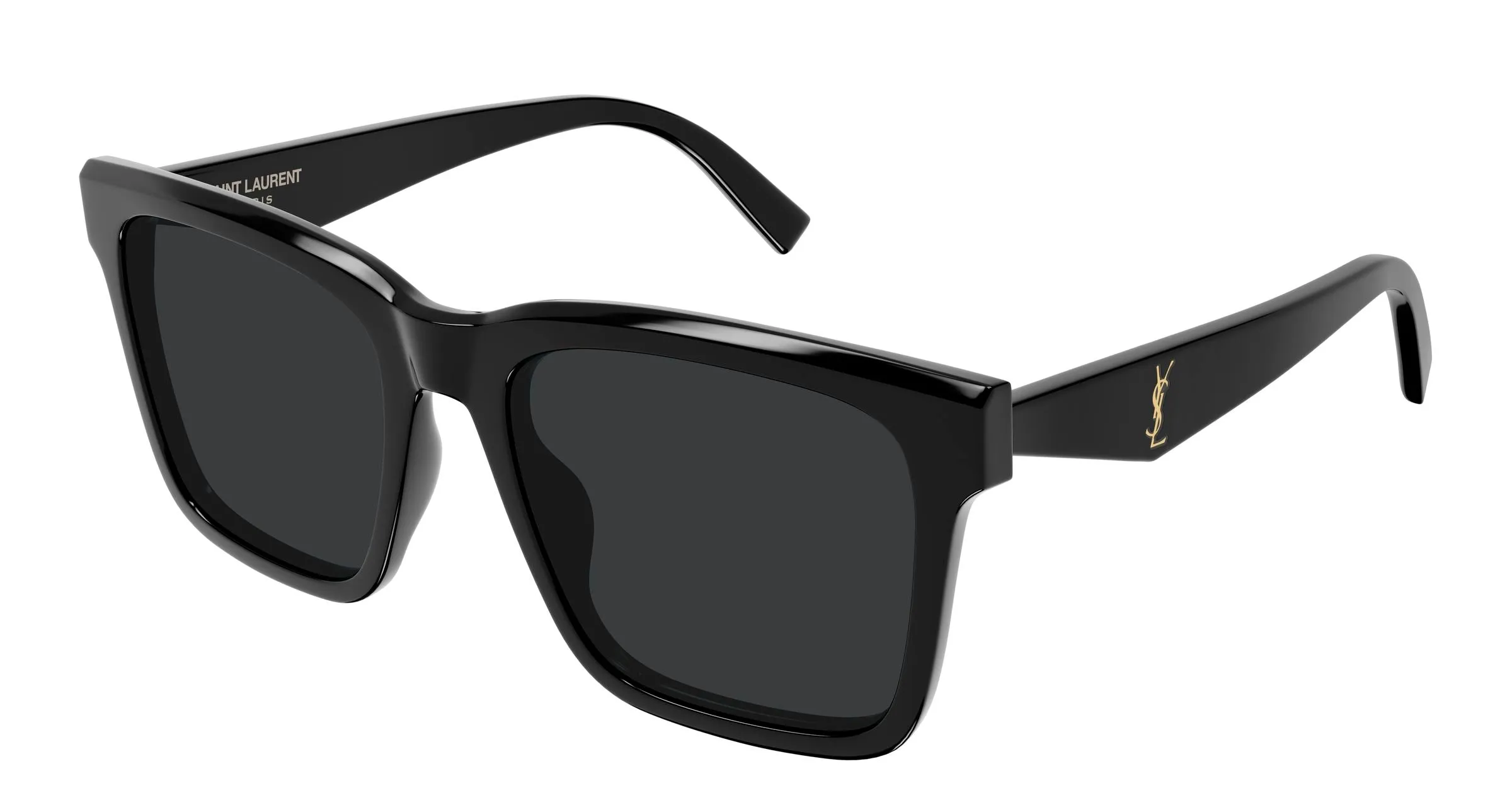 SAINT LAURENT SL M170 001 Occhiali da sole Acetato Nero Nero Squadrata - immagine 1