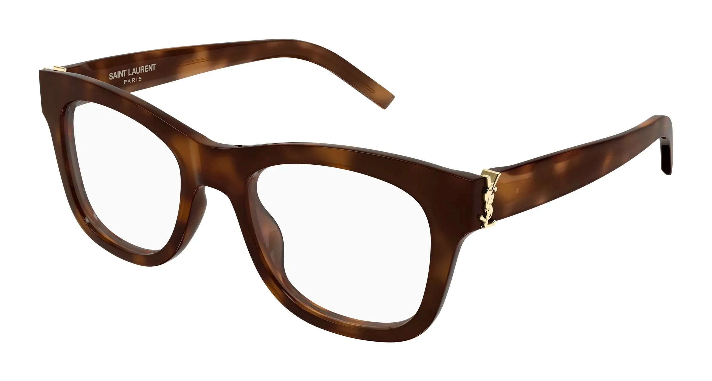 SAINT LAURENT SL M159 003 Montature da vista Acetato Havana Trasparente Cat Eye Antiriflesso - immagine 1