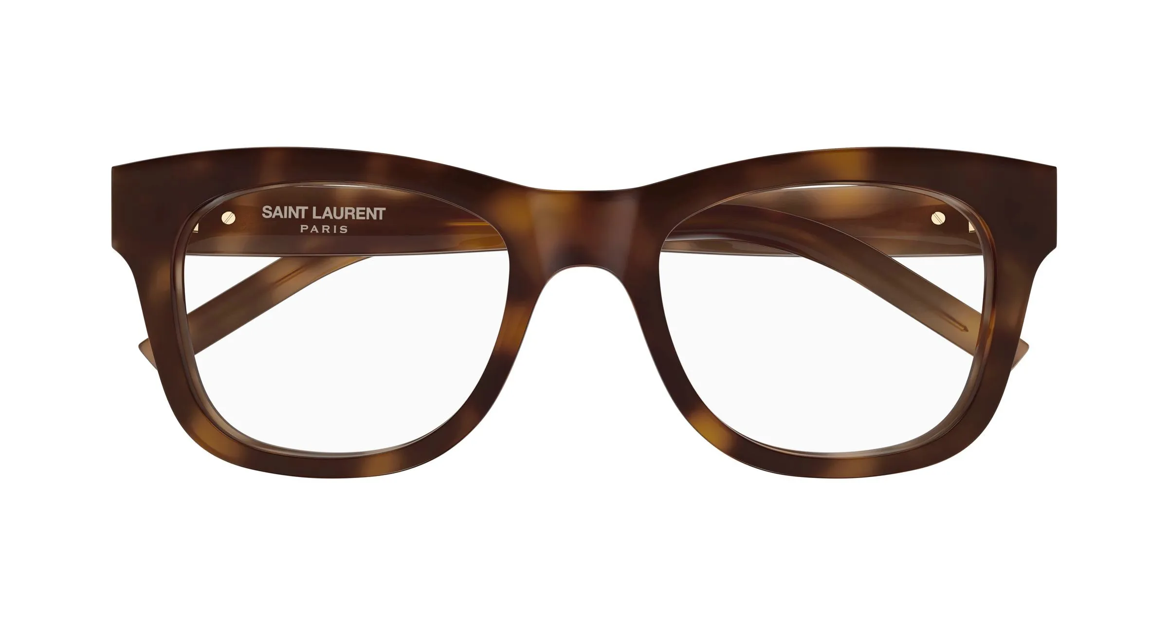 SAINT LAURENT SL M159 003 Montature da vista Acetato Havana Trasparente Cat Eye Antiriflesso - immagine 2