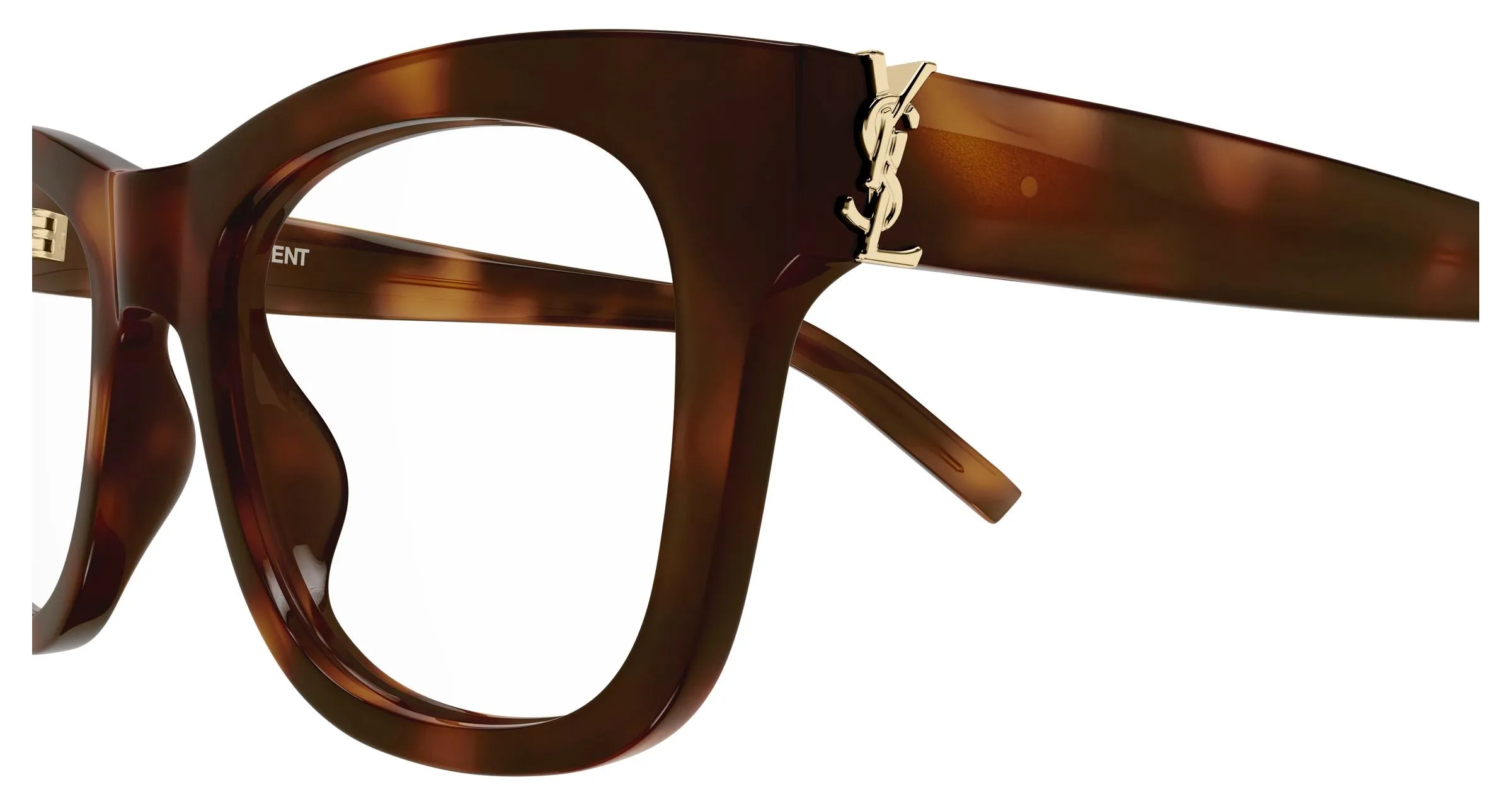 SAINT LAURENT SL M159 003 Montature da vista Acetato Havana Trasparente Cat Eye Antiriflesso - immagine 3