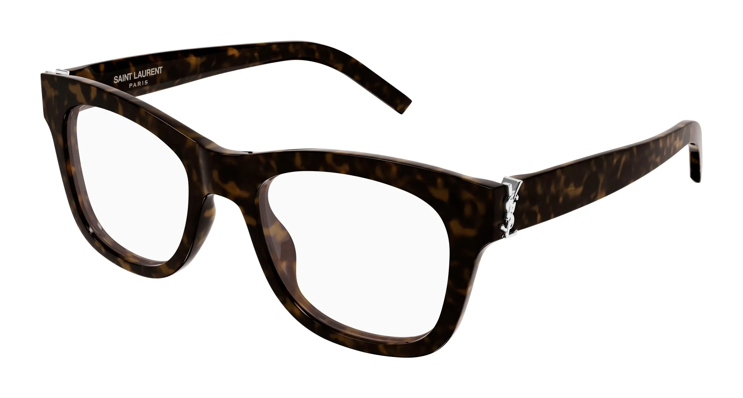 SAINT LAURENT SL M159 002 Montature da vista Acetato Havana Trasparente Cat Eye Antiriflesso - immagine 1