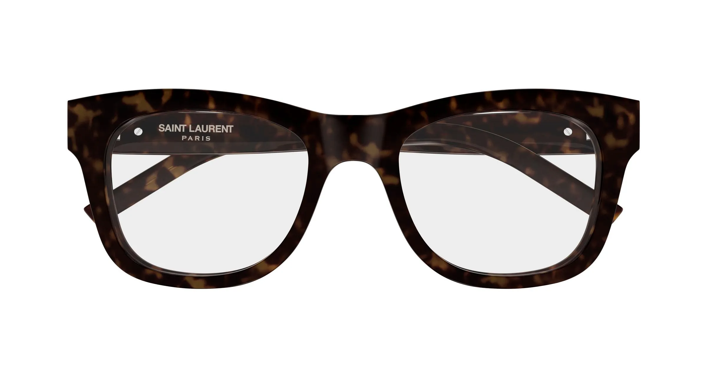 SAINT LAURENT SL M159 002 Montature da vista Acetato Havana Trasparente Cat Eye Antiriflesso - immagine 2